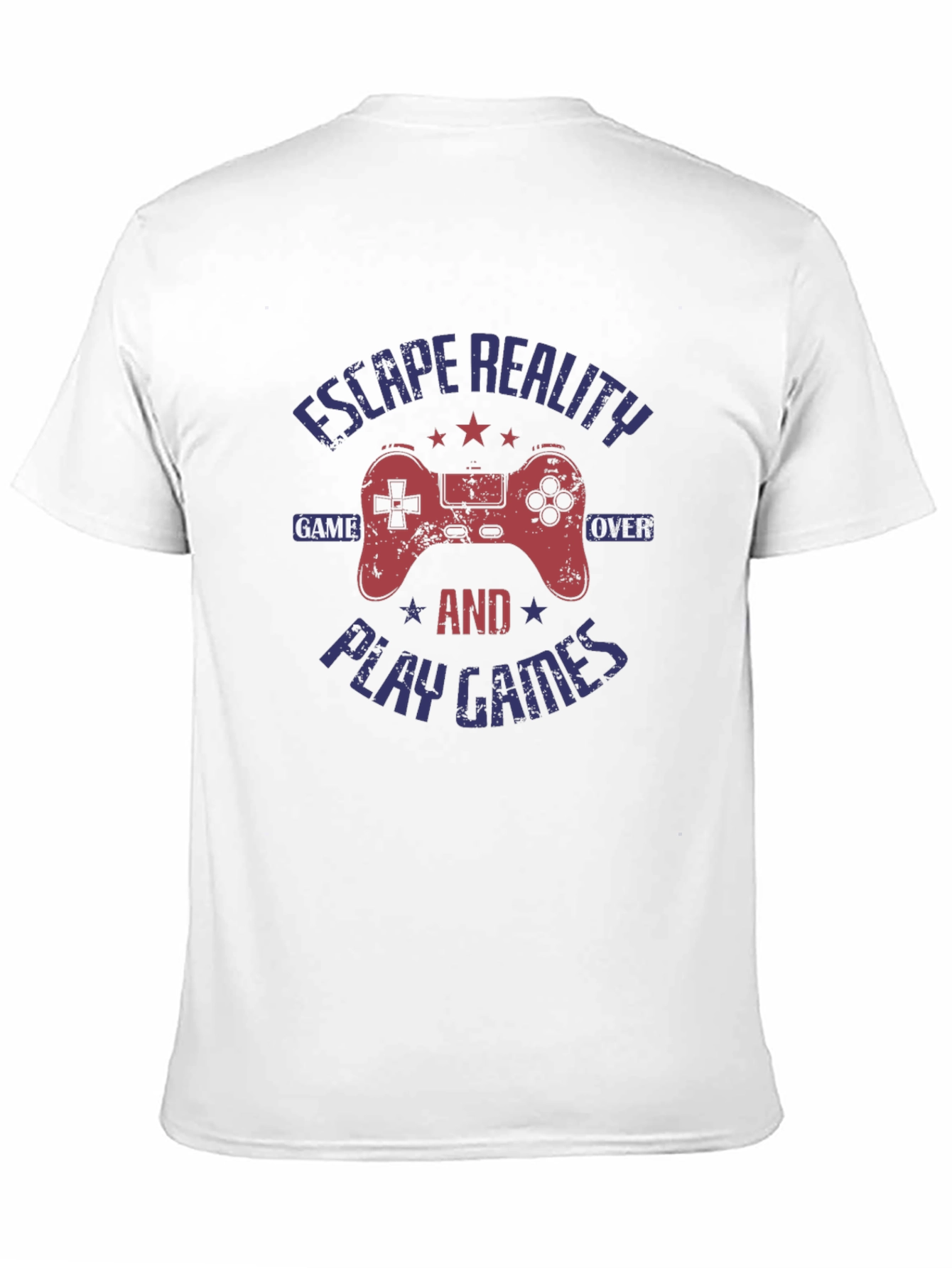 Escape Reality Game Over Gamer Graphic T-Shirt