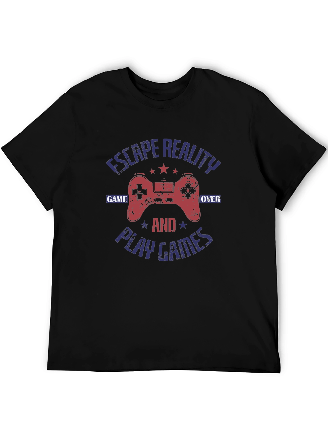 Escape Reality Game Over Gamer Graphic T-Shirt