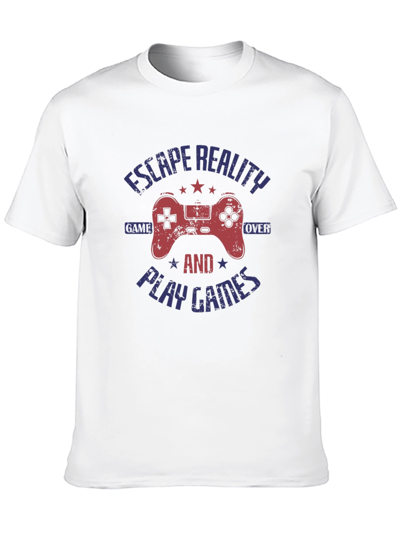 Escape Reality Game Over Gamer Graphic T-Shirt