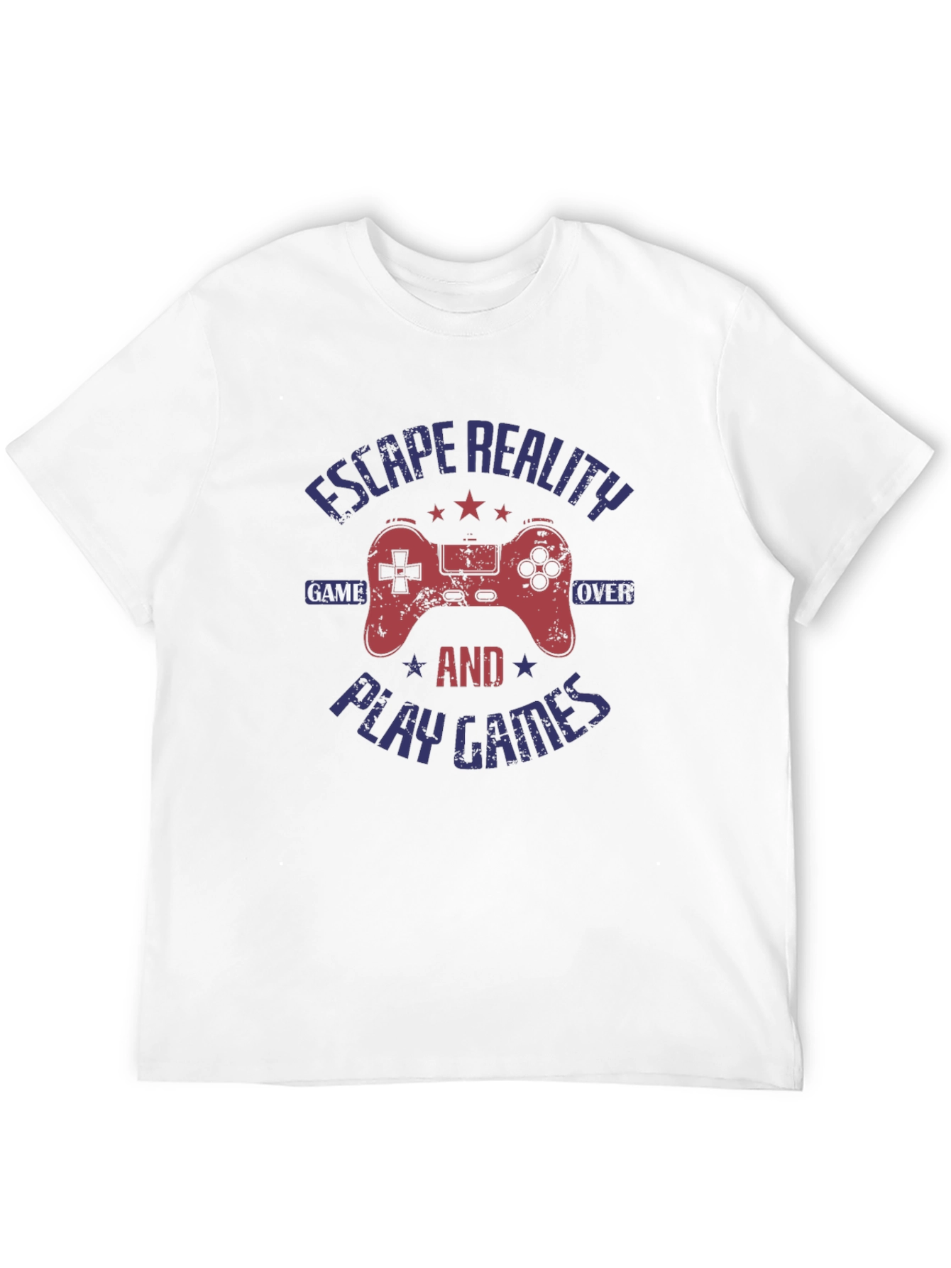 Escape Reality Game Over Gamer Graphic T-Shirt