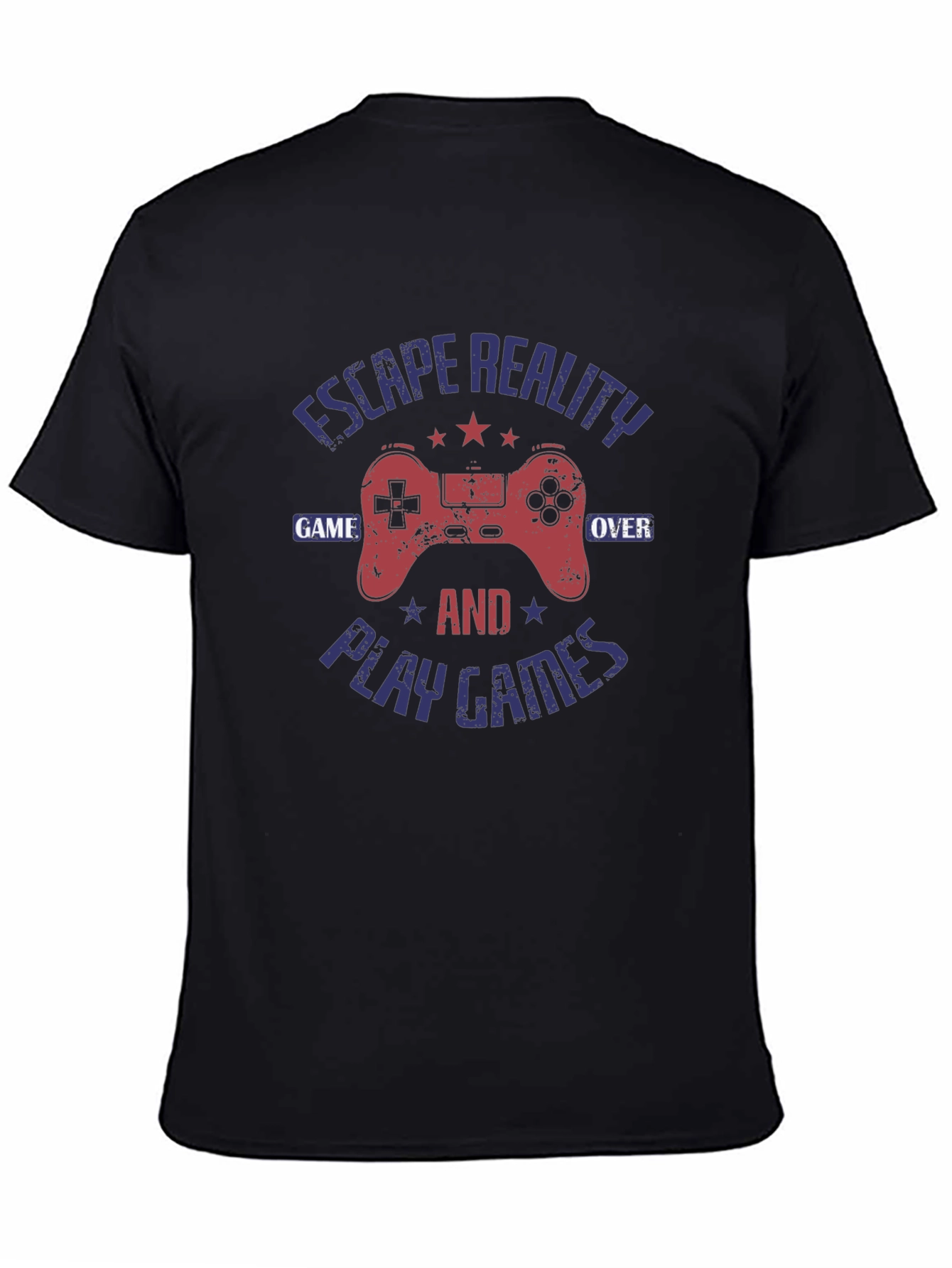 Escape Reality Game Over Gamer Graphic T-Shirt