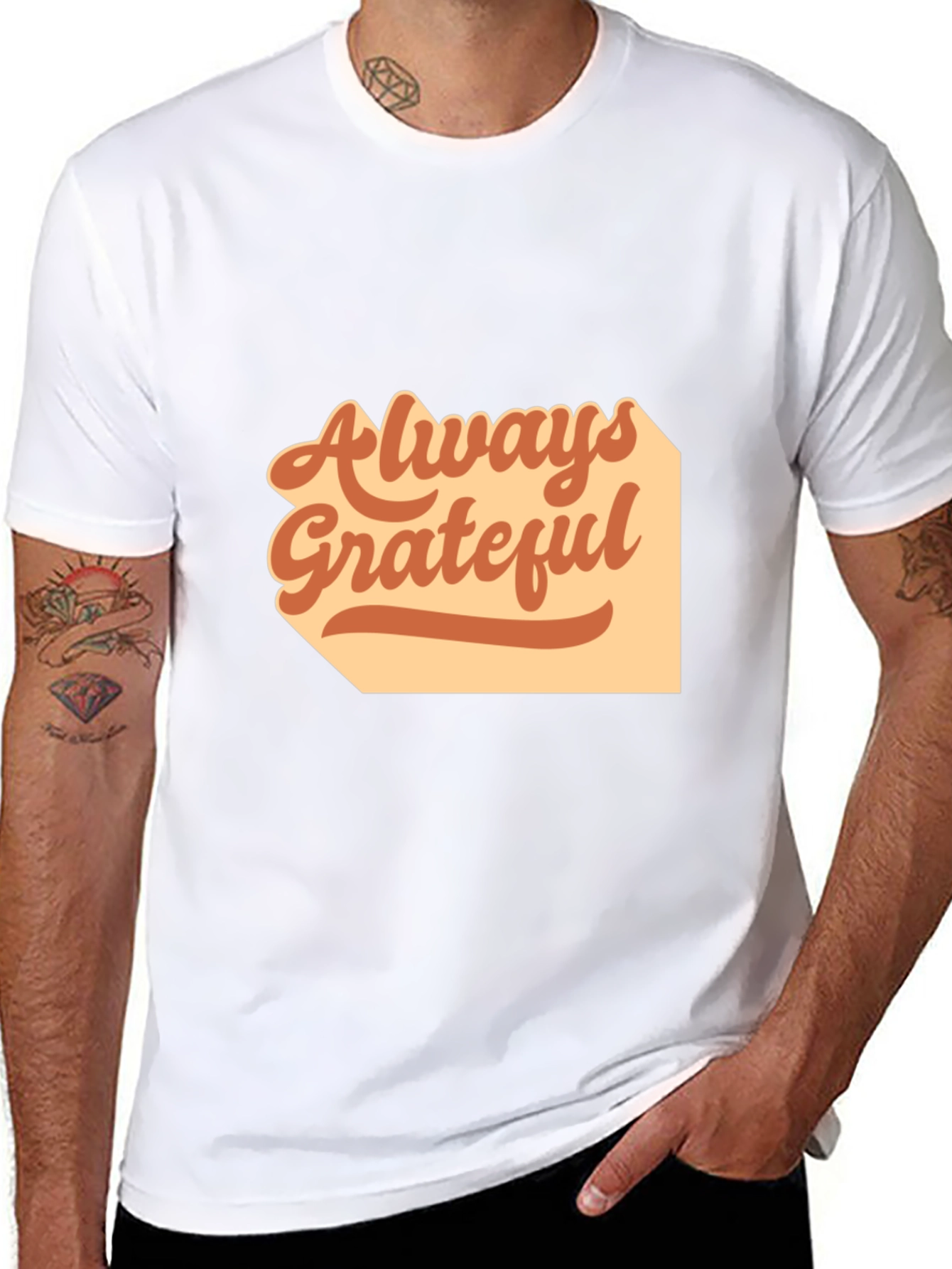 Always Grateful Graphic Tee - Retro Style