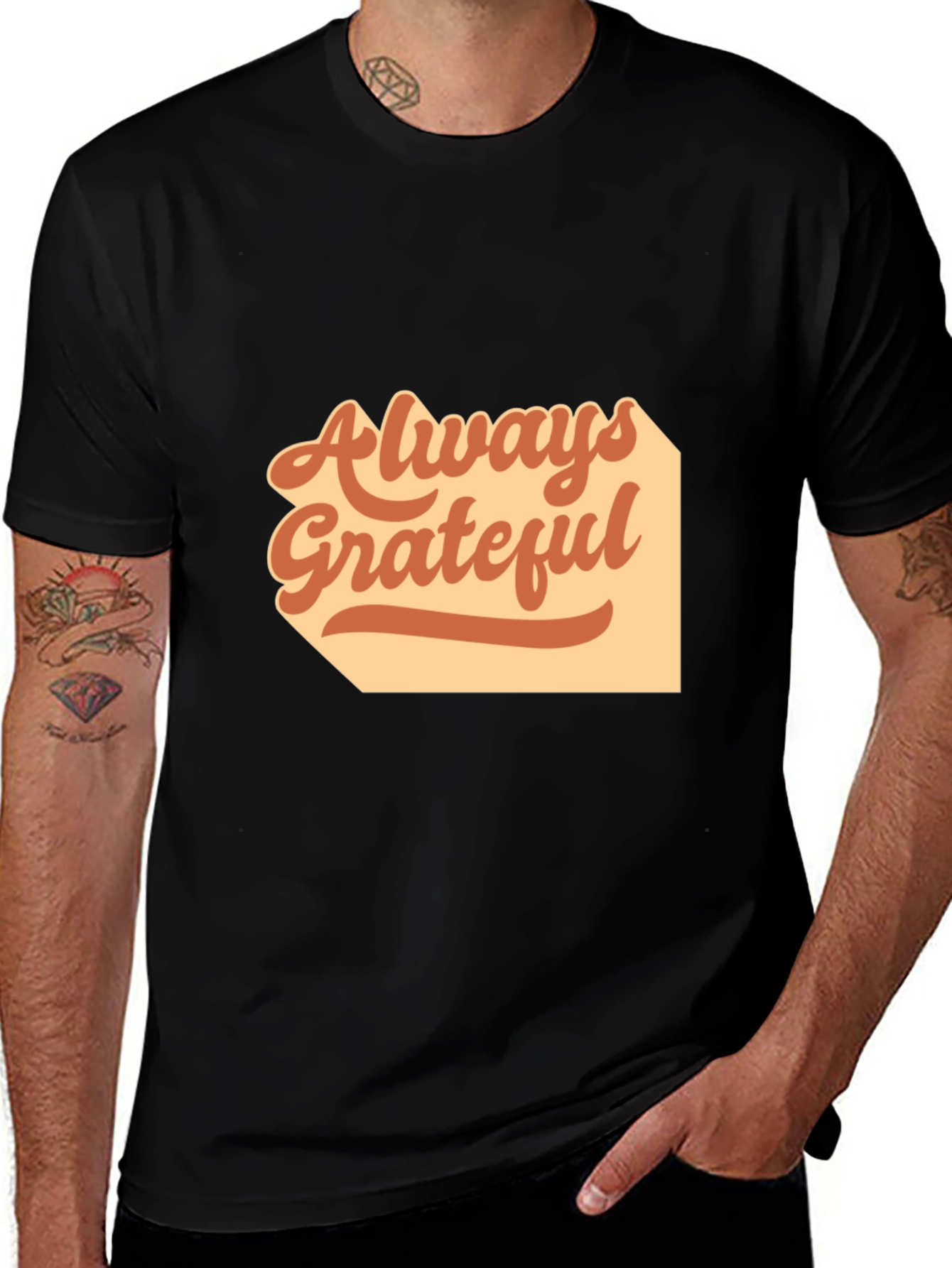 Always Grateful Graphic Tee - Retro Style