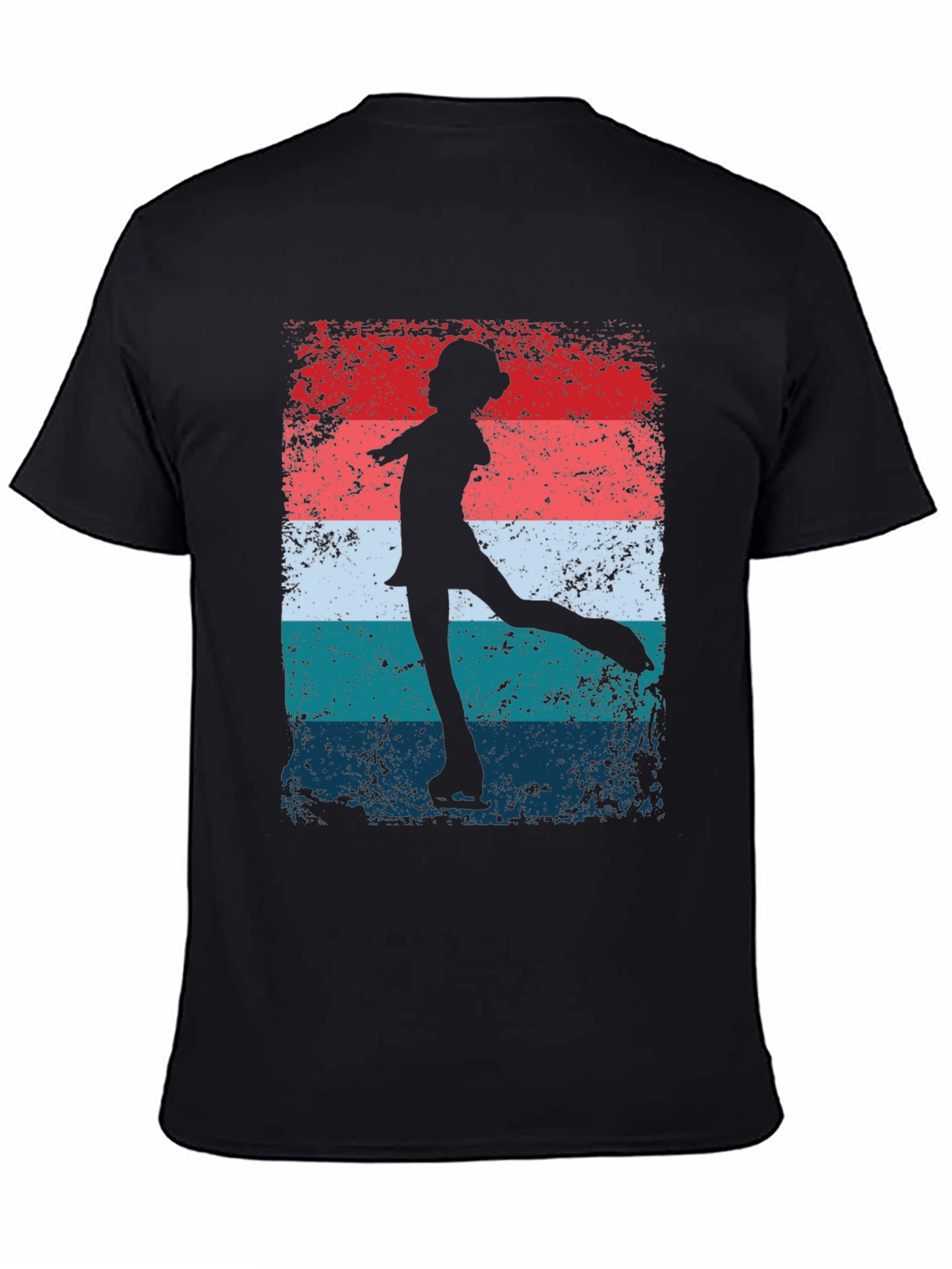 Figure Skater Graphic Tee - Retro Style