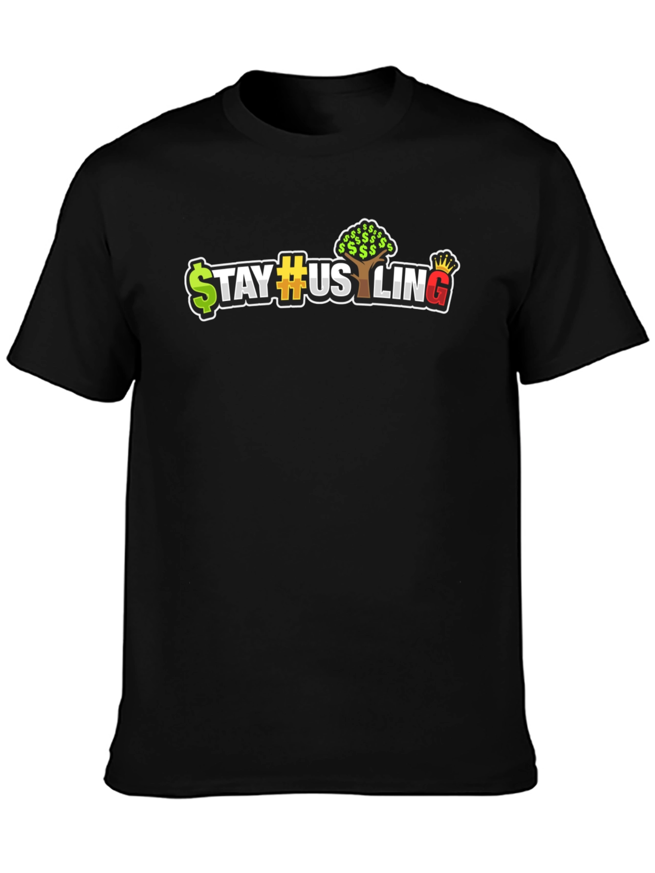 Stay Hustling Graphic Tee - Black