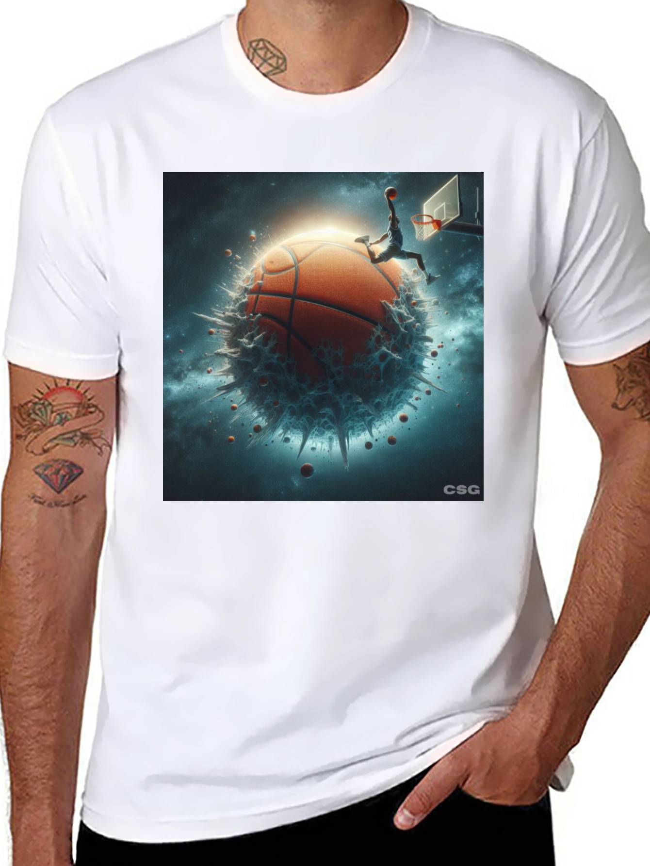 Basketball Planet Graphic T-Shirt