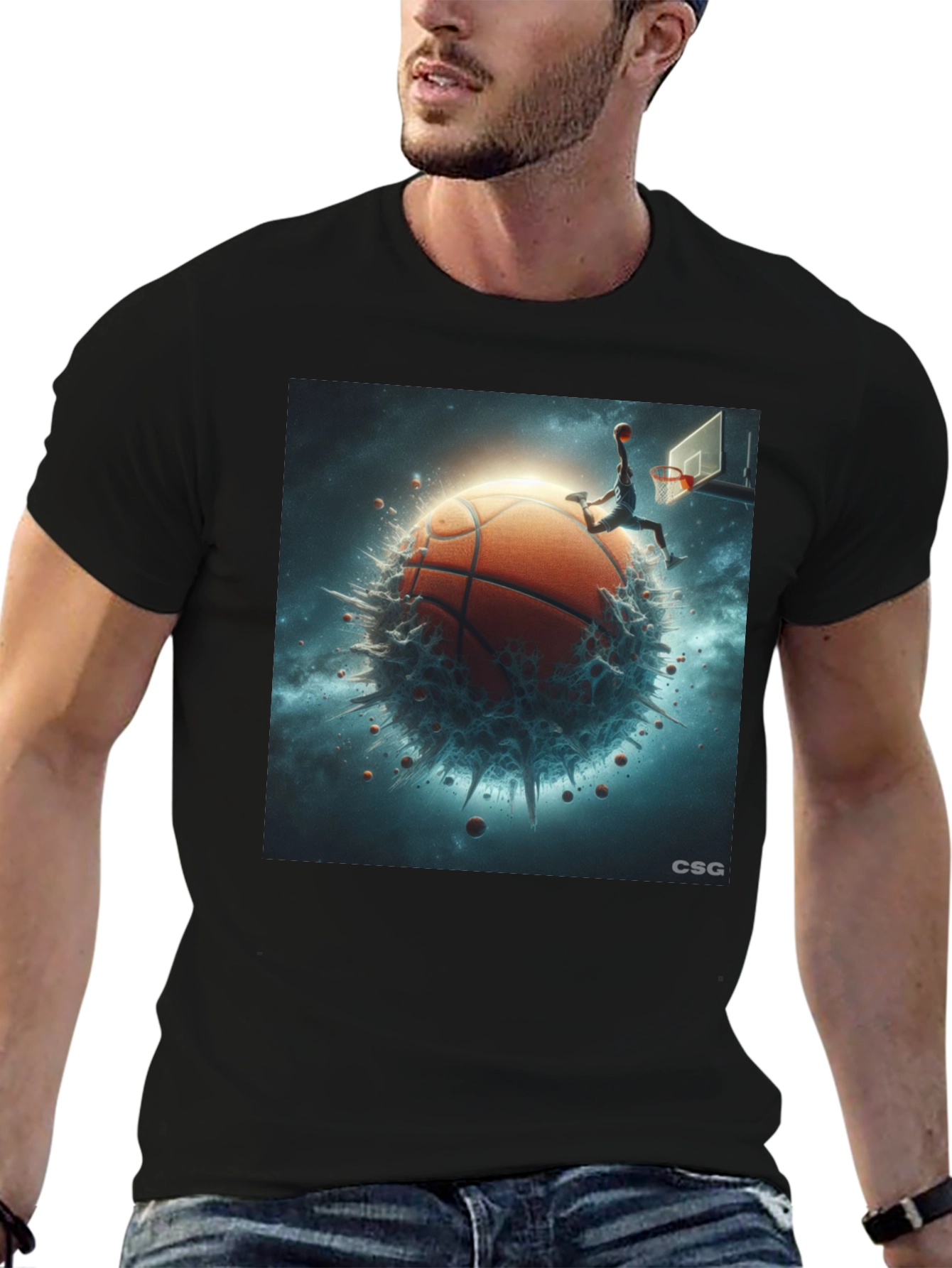 Basketball Planet Graphic T-Shirt