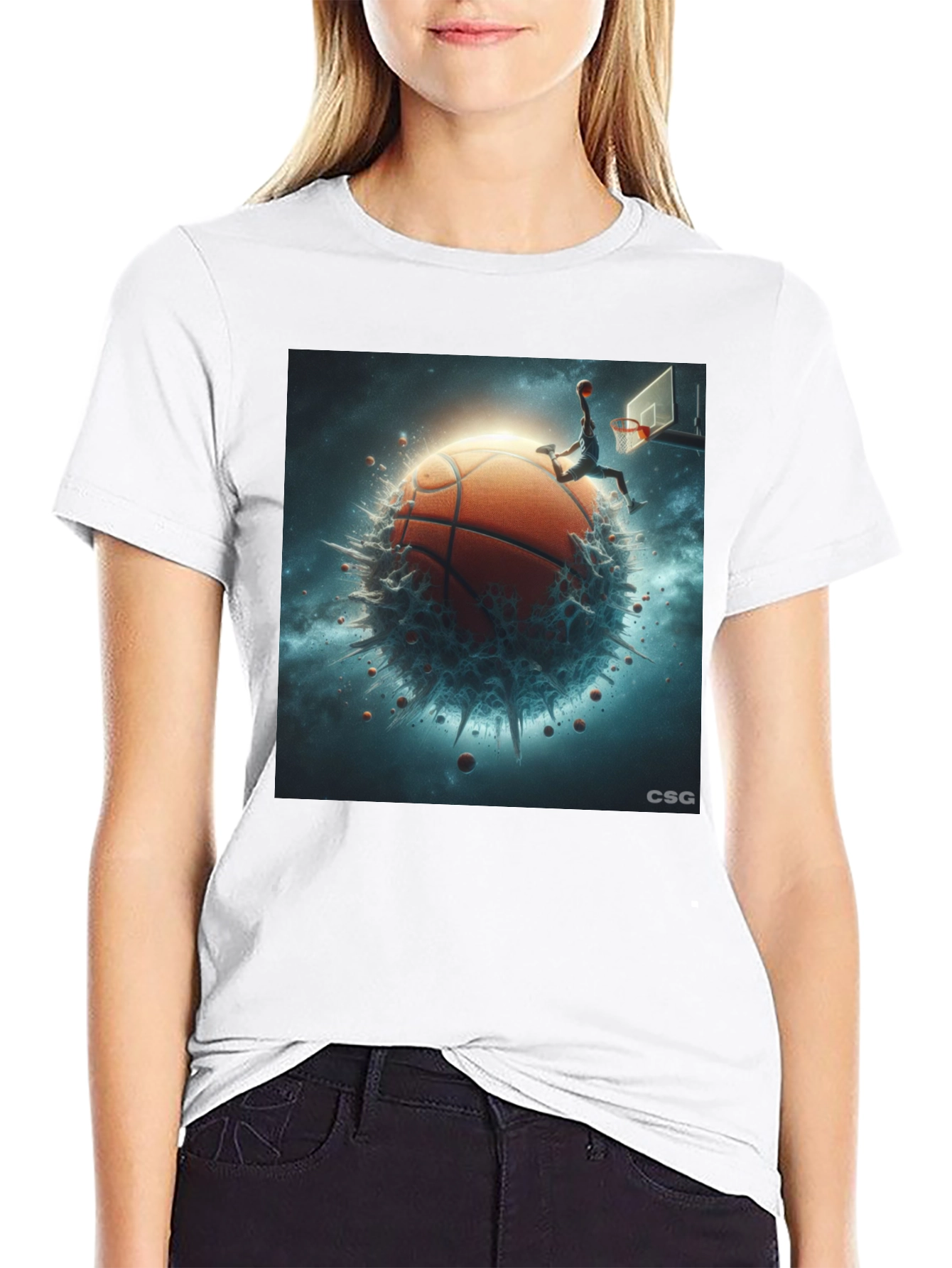Basketball Planet Graphic T-Shirt