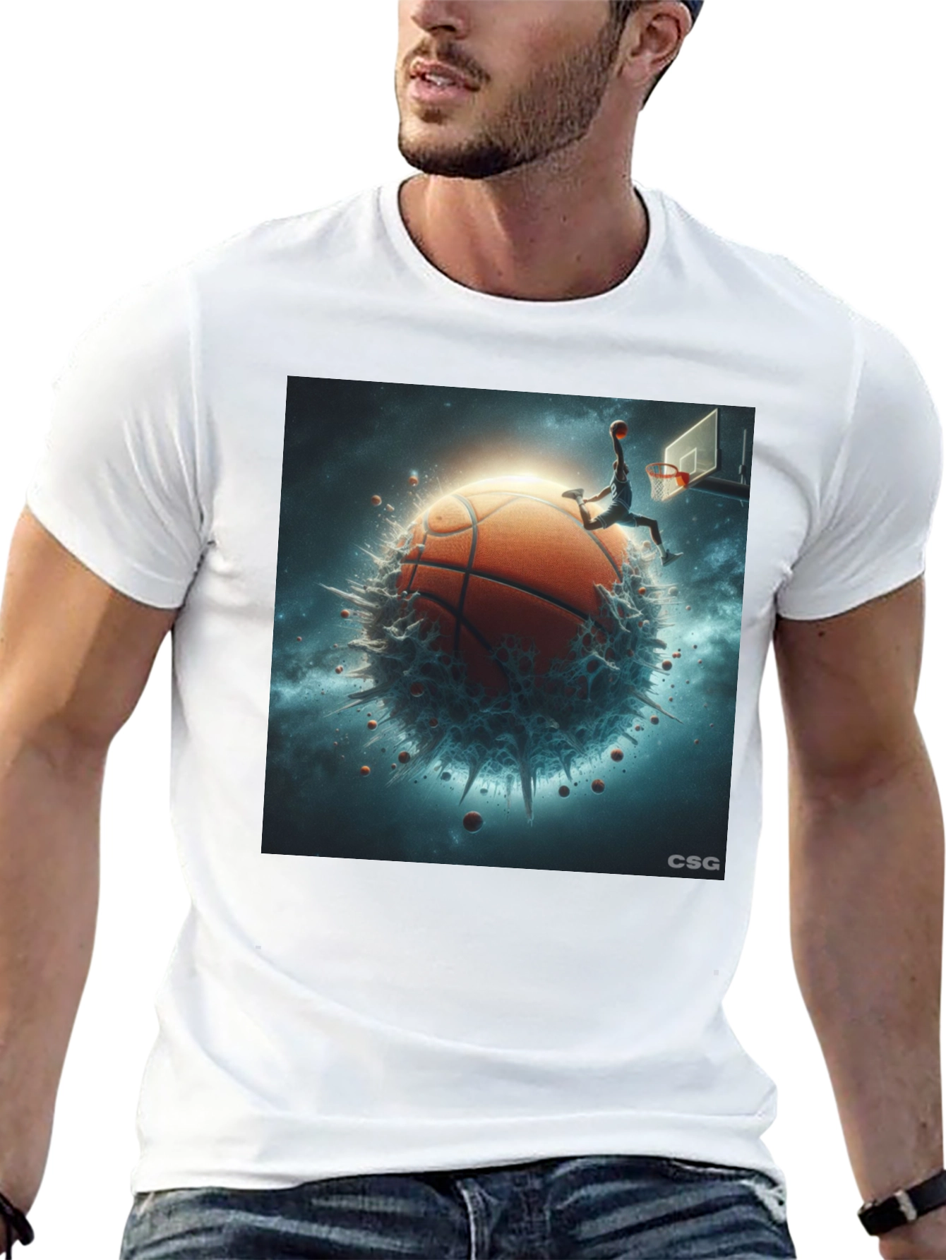 Basketball Planet Graphic T-Shirt