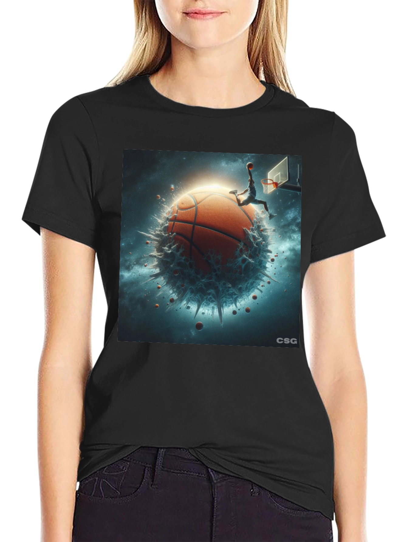 Basketball Planet Graphic T-Shirt