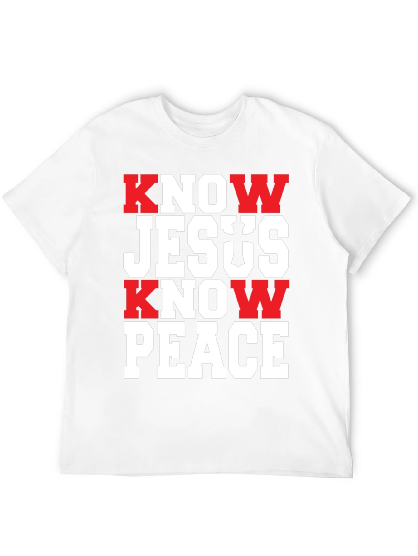 Know Jesus Know Peace Black T-Shirt