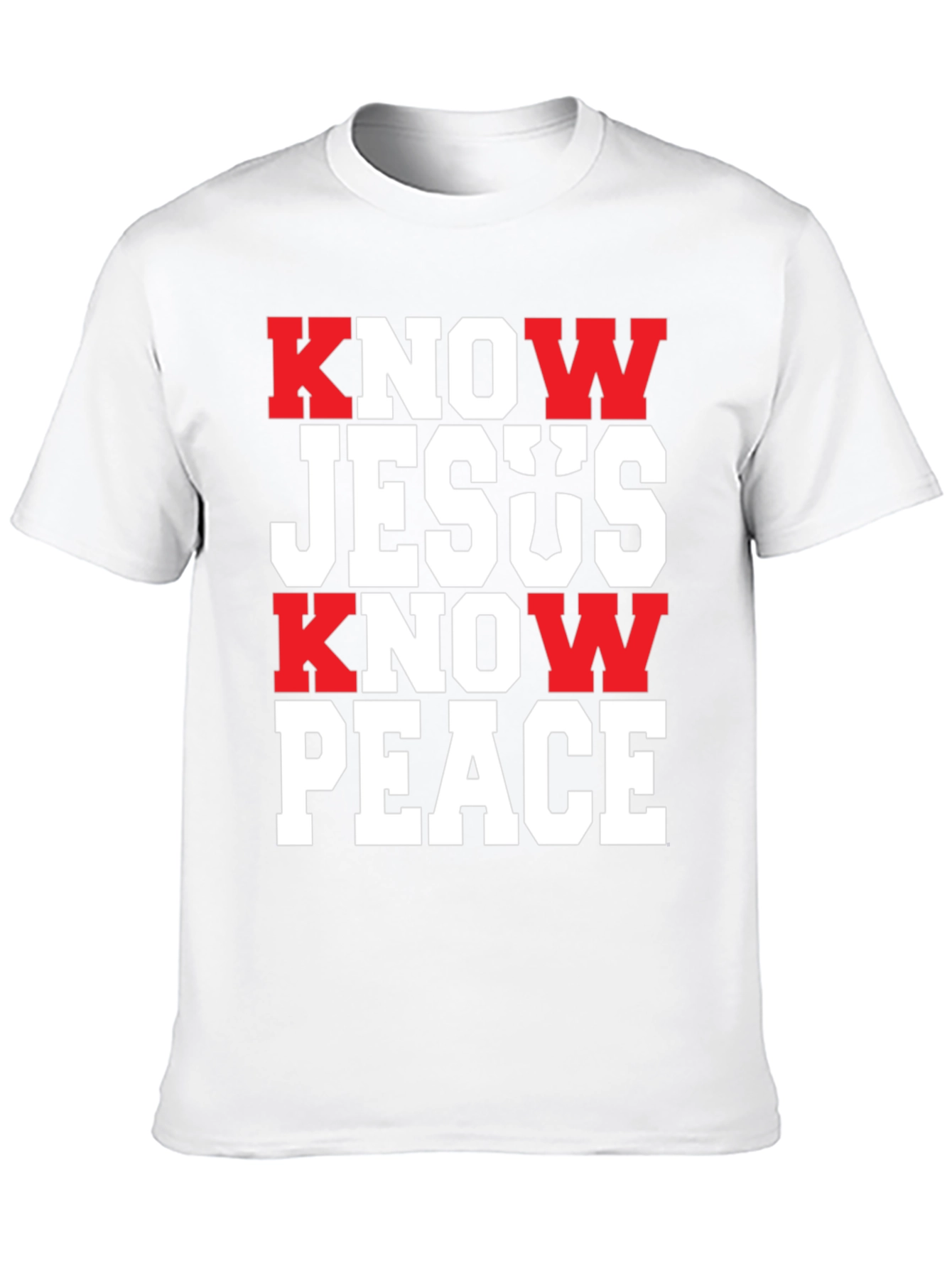 Know Jesus Know Peace Black T-Shirt