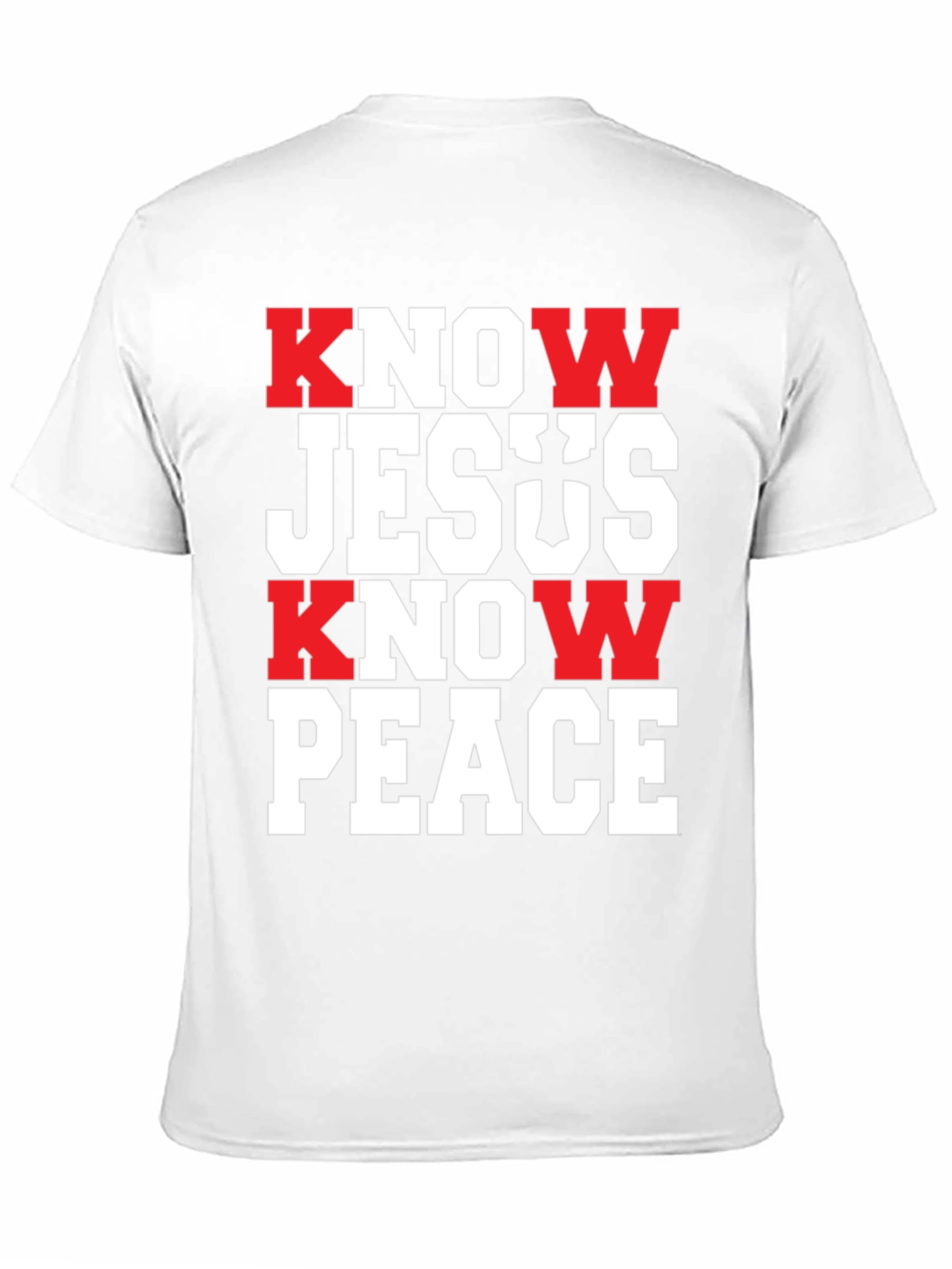 Know Jesus Know Peace Black T-Shirt