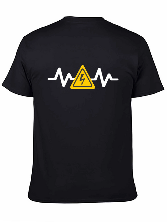 High Voltage Heartbeat Black T-Shirt