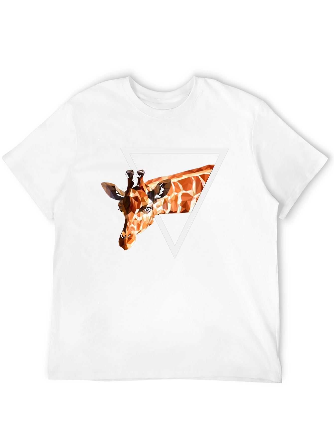 Geometric Giraffe T-Shirt - Unique Graphic Tee