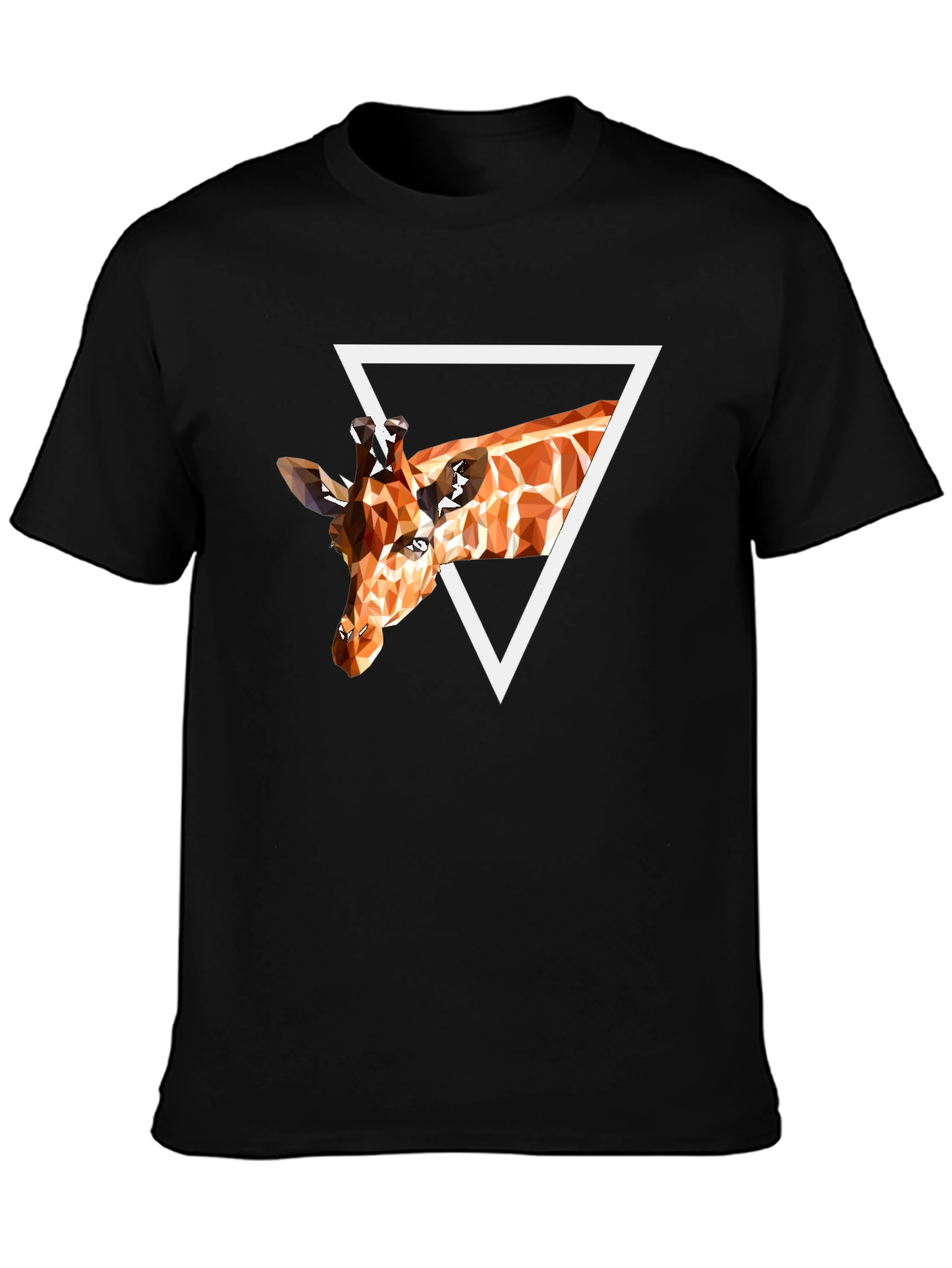 Geometric Giraffe T-Shirt - Unique Graphic Tee