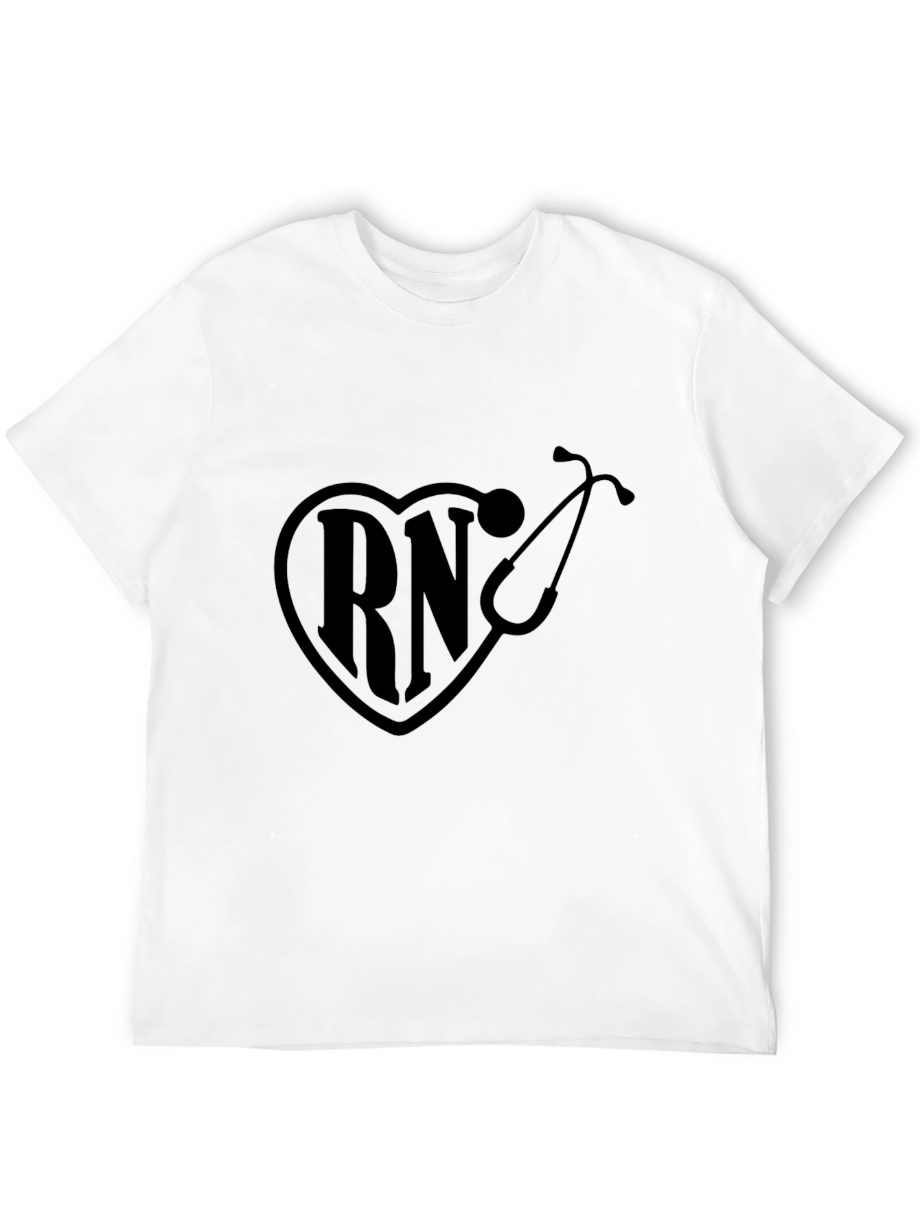 RN Heartbeat Stethoscope Graphic Tee
