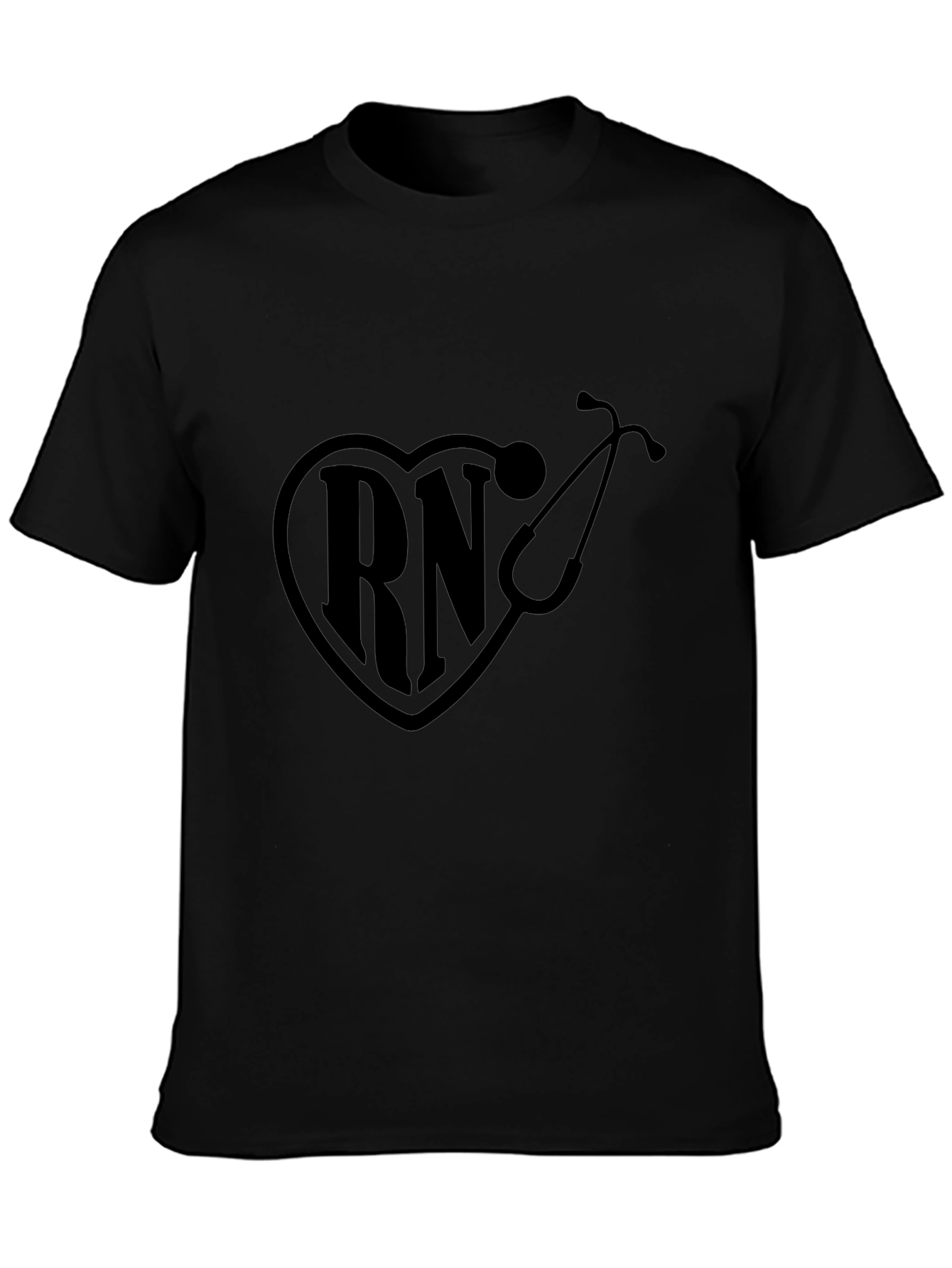RN Heartbeat Stethoscope Graphic Tee