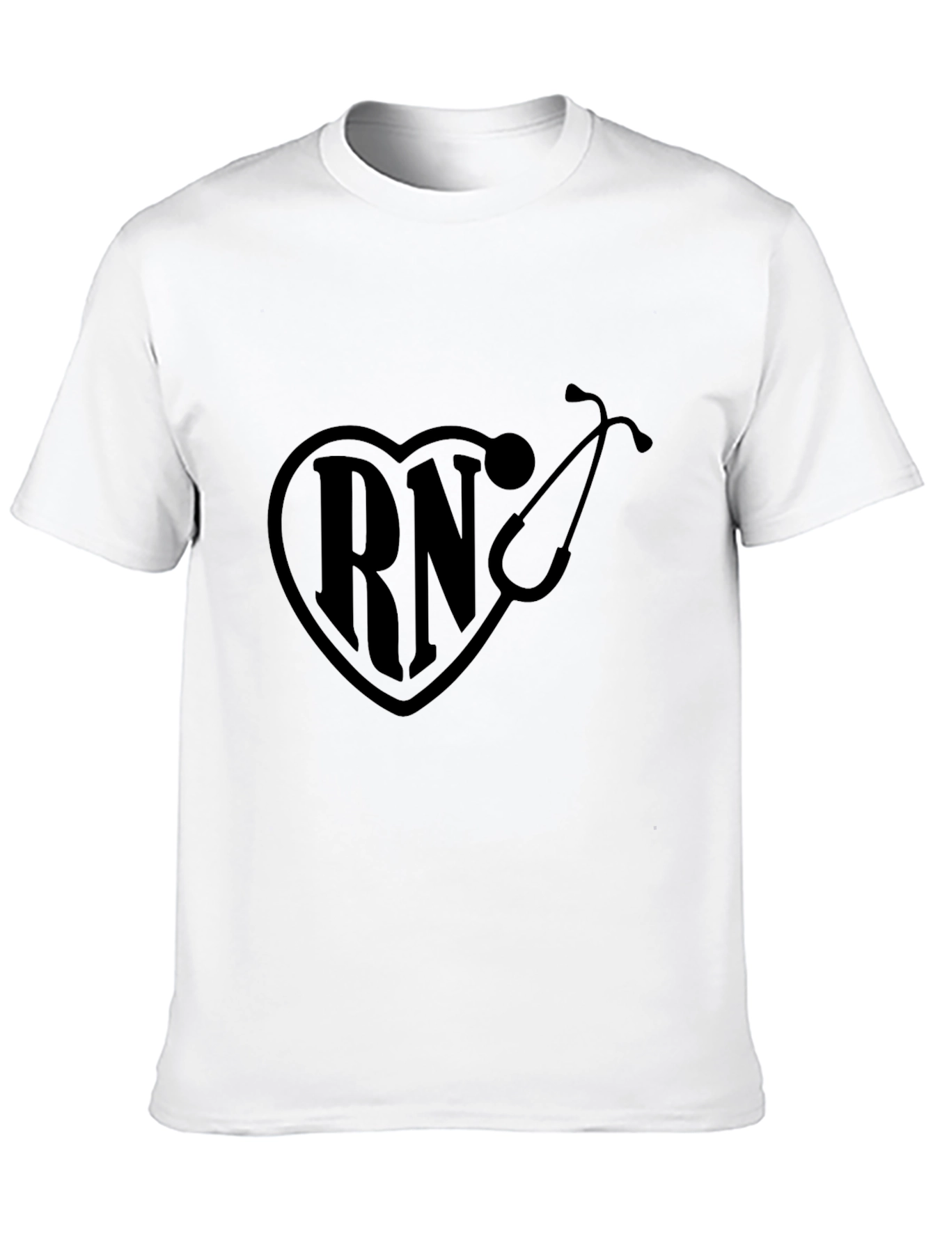 RN Heartbeat Stethoscope Graphic Tee