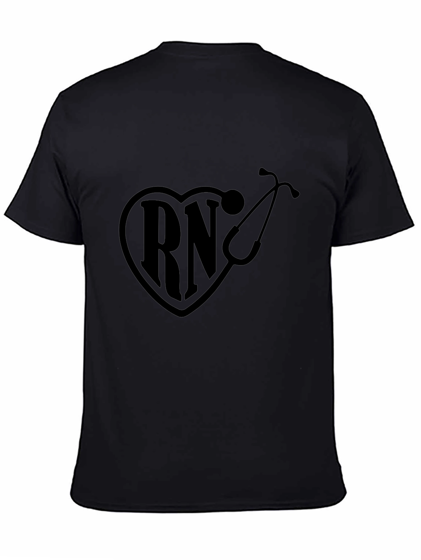 RN Heartbeat Stethoscope Graphic Tee