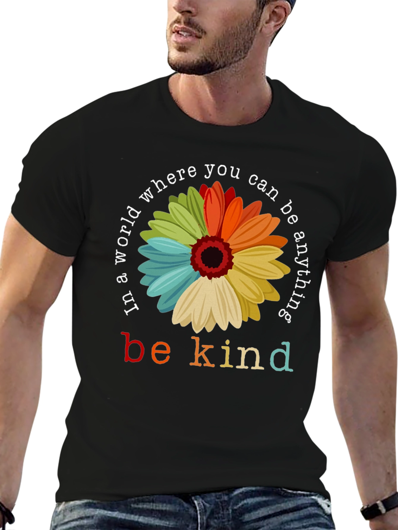 Be Kind Floral Graphic T-Shirt