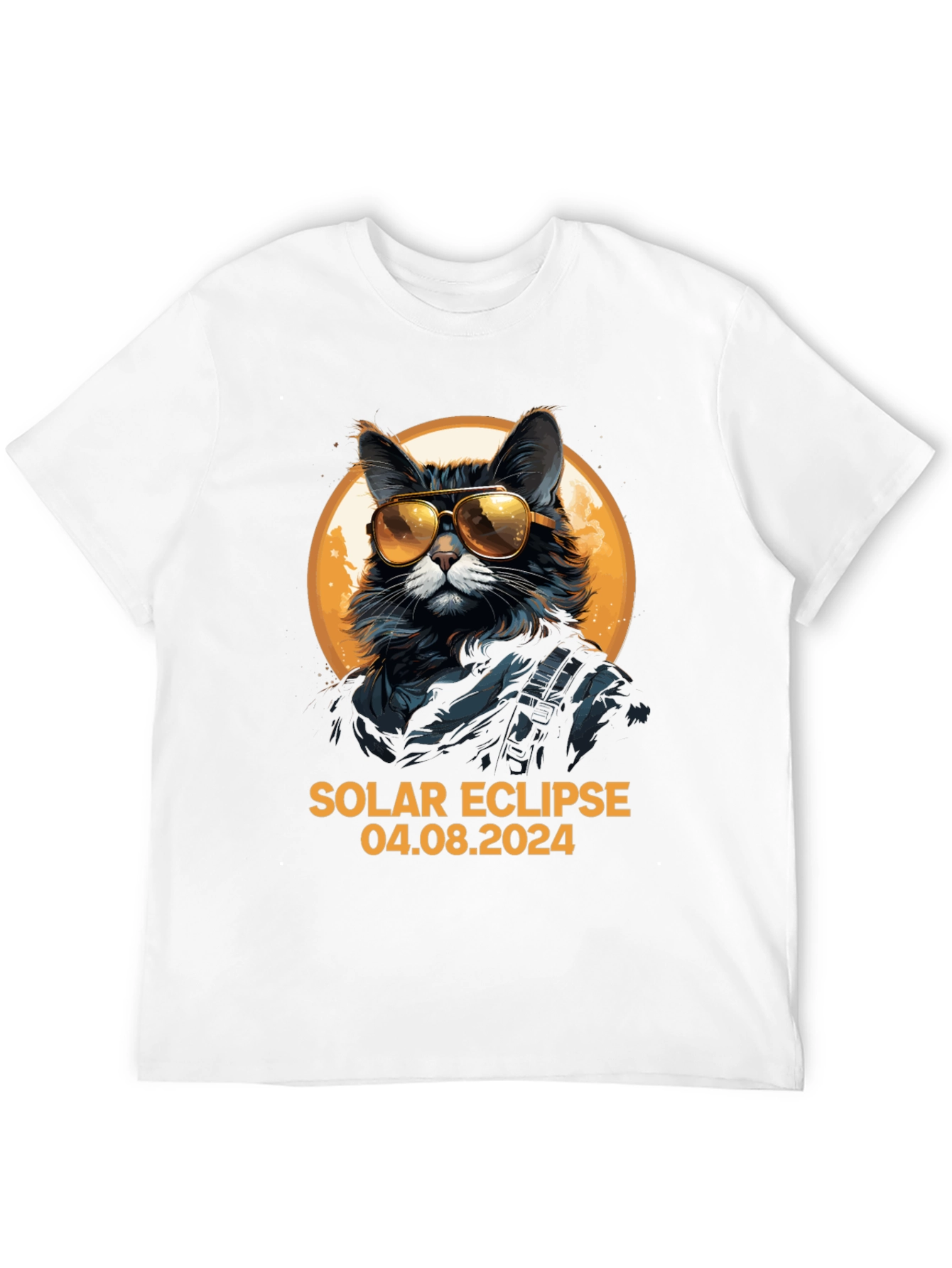 Solar Eclipse 2024 Cat T-Shirt