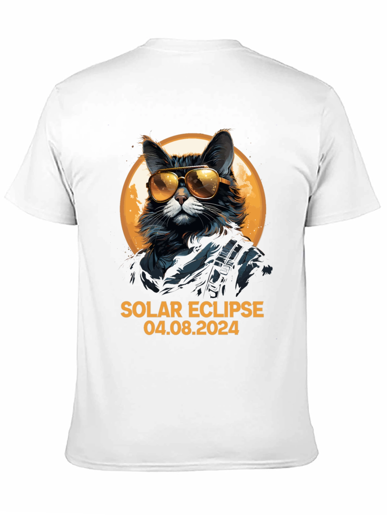 Solar Eclipse 2024 Cat T-Shirt