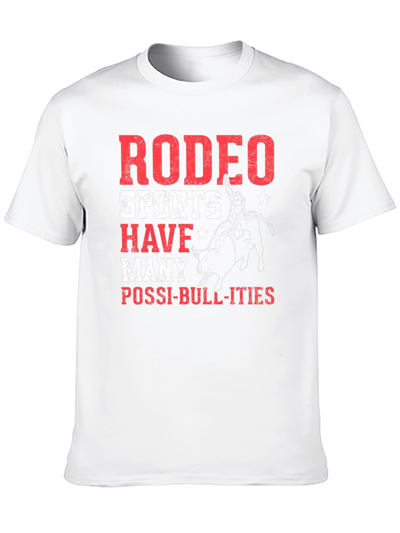 Rodeo Sports Graphic Print T-Shirt