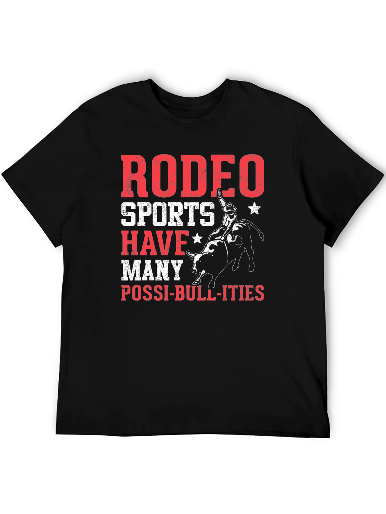 Rodeo Sports Graphic Print T-Shirt