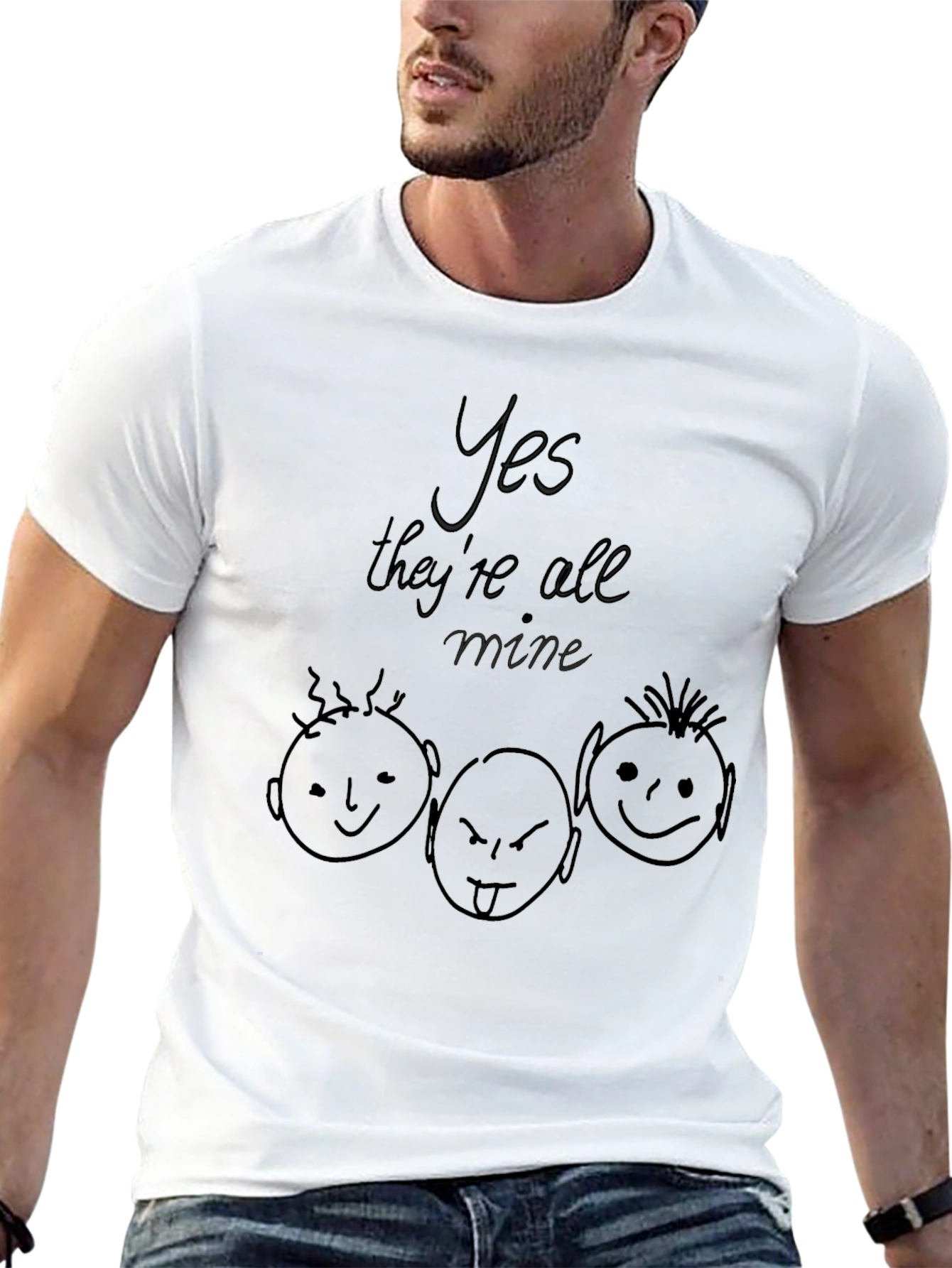 Yes Theyre All Mine T-Shirt - Black Graphic Tee
