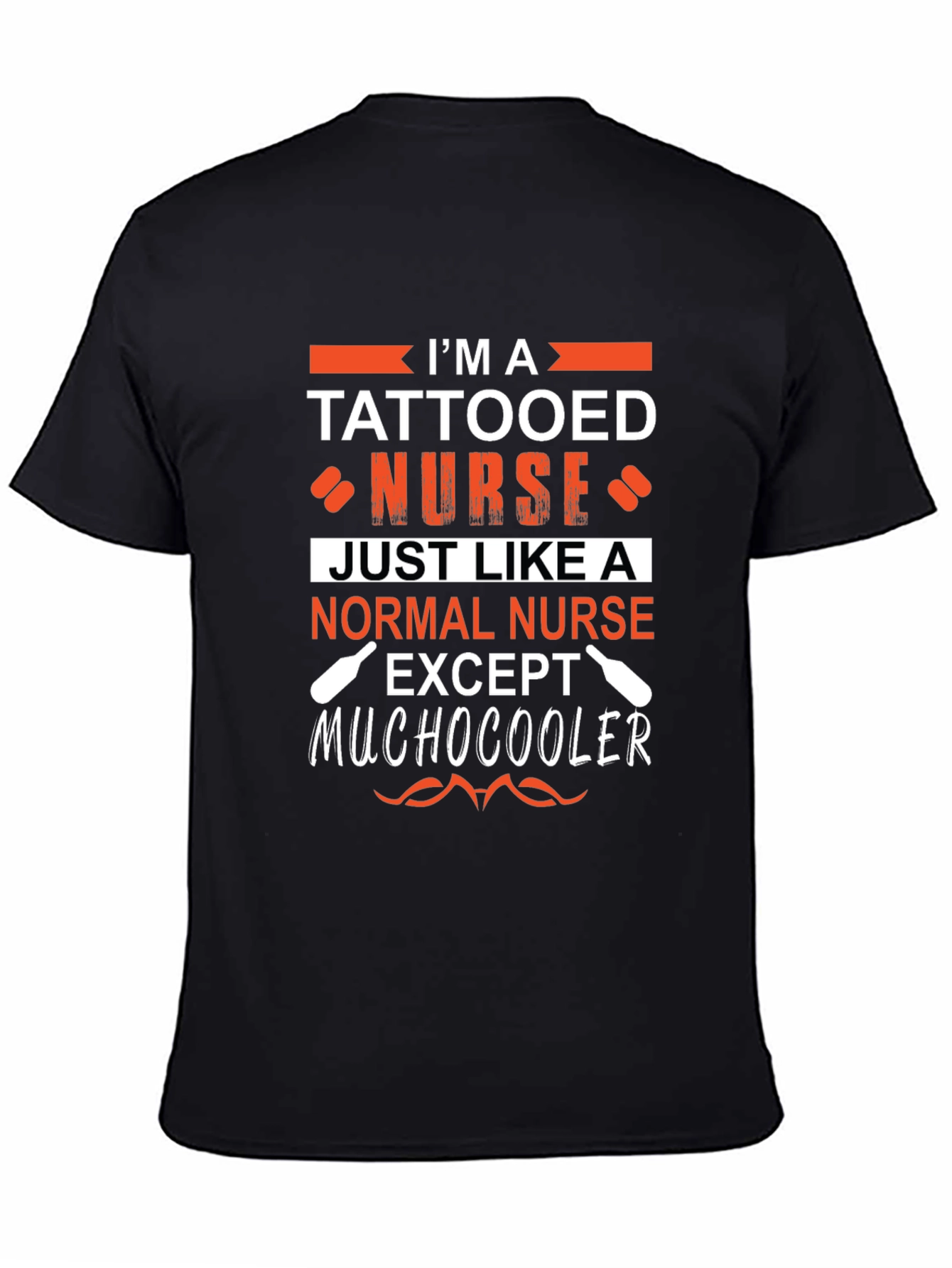Tattooed Nurse Graphic Tee - Unique Novelty Shirt