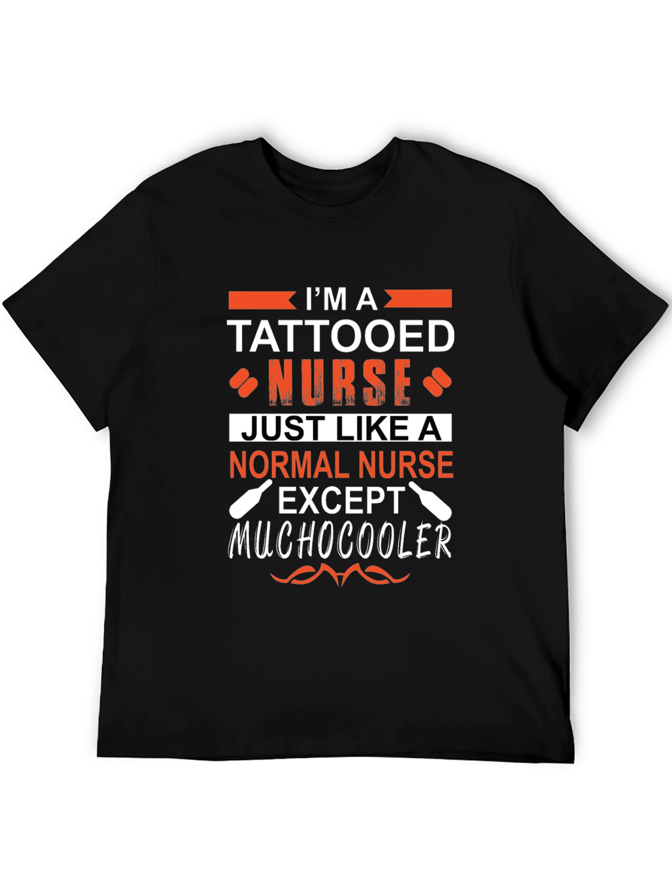Tattooed Nurse Graphic Tee - Unique Novelty Shirt