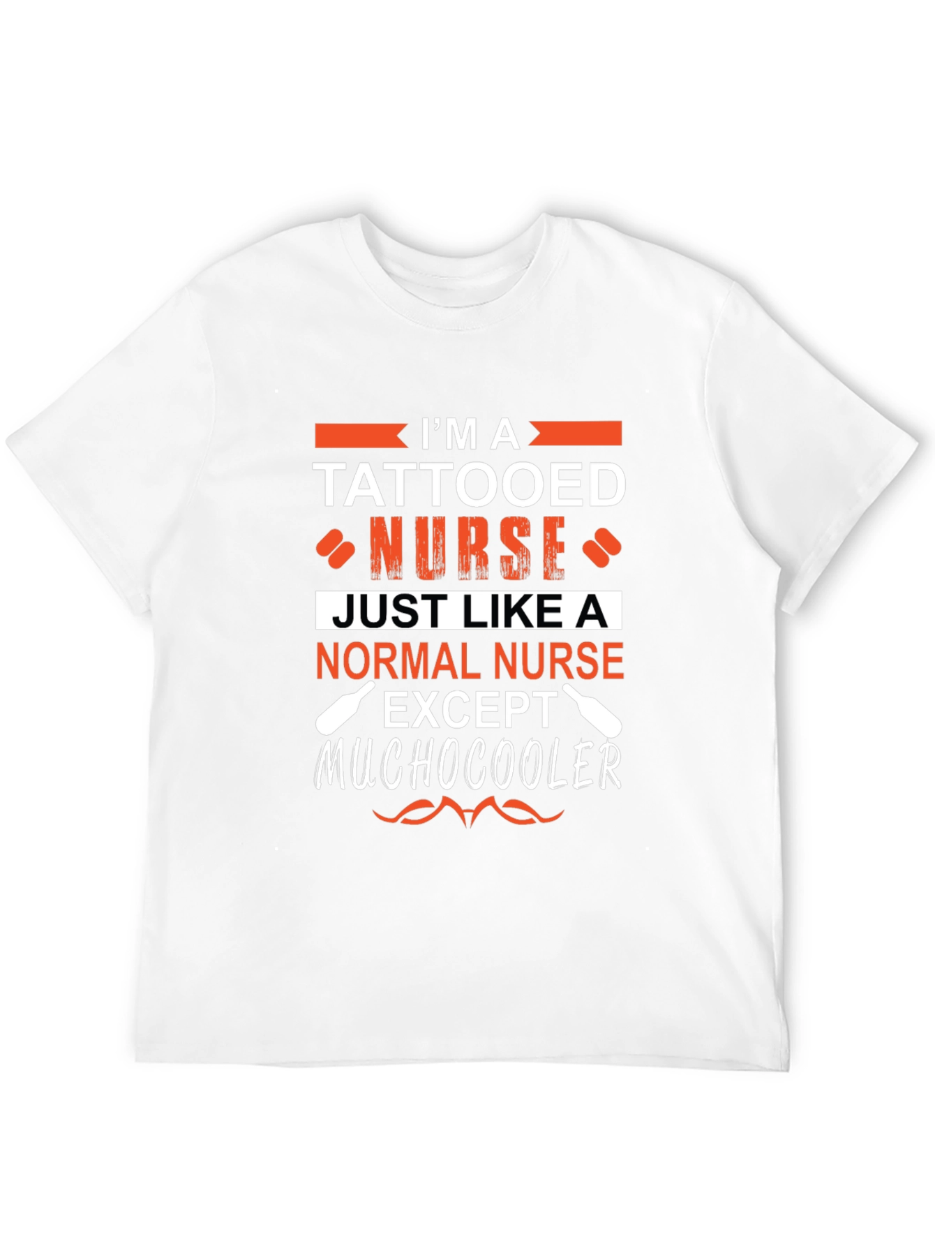 Tattooed Nurse Graphic Tee - Unique Novelty Shirt