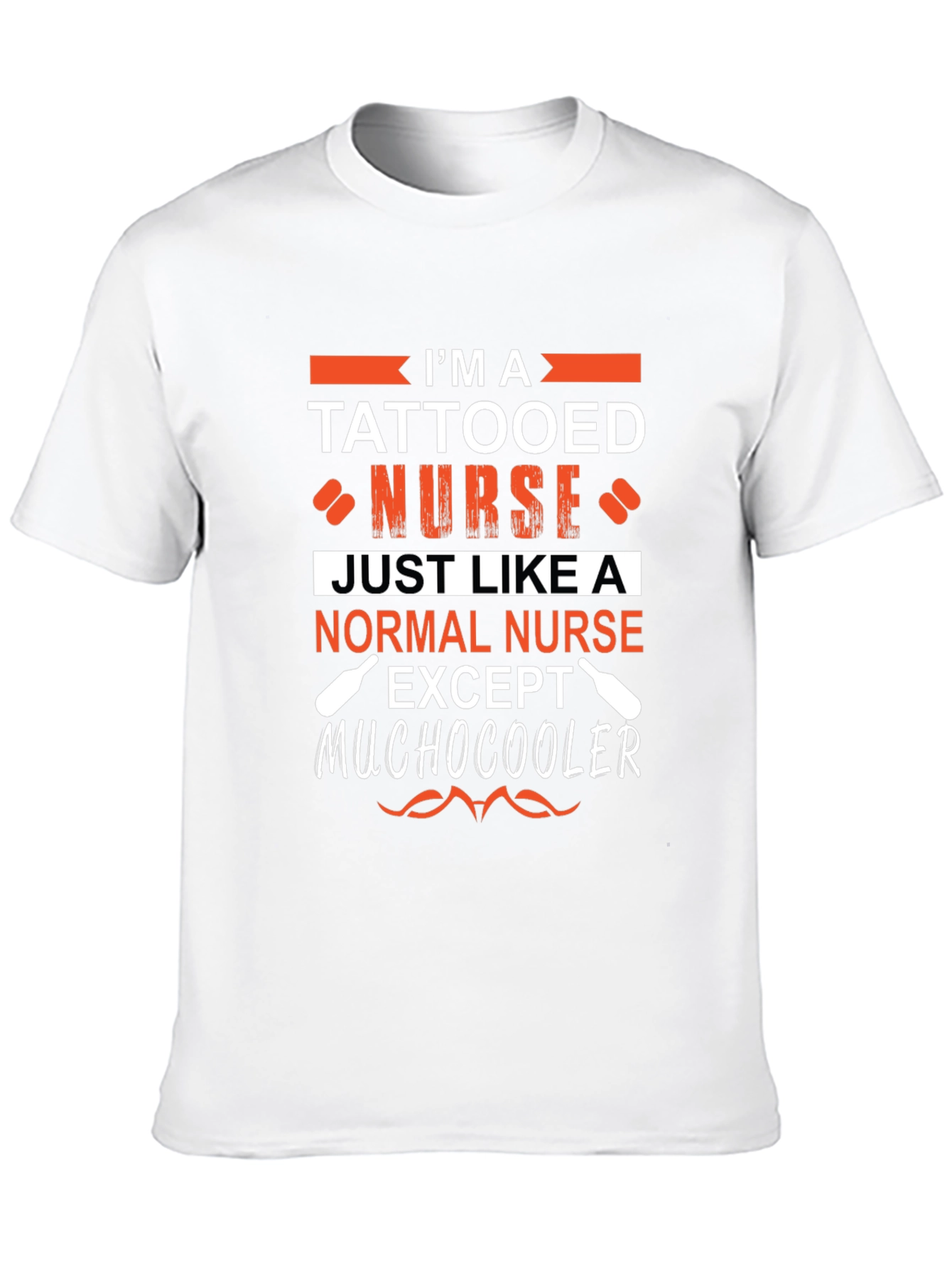 Tattooed Nurse Graphic Tee - Unique Novelty Shirt