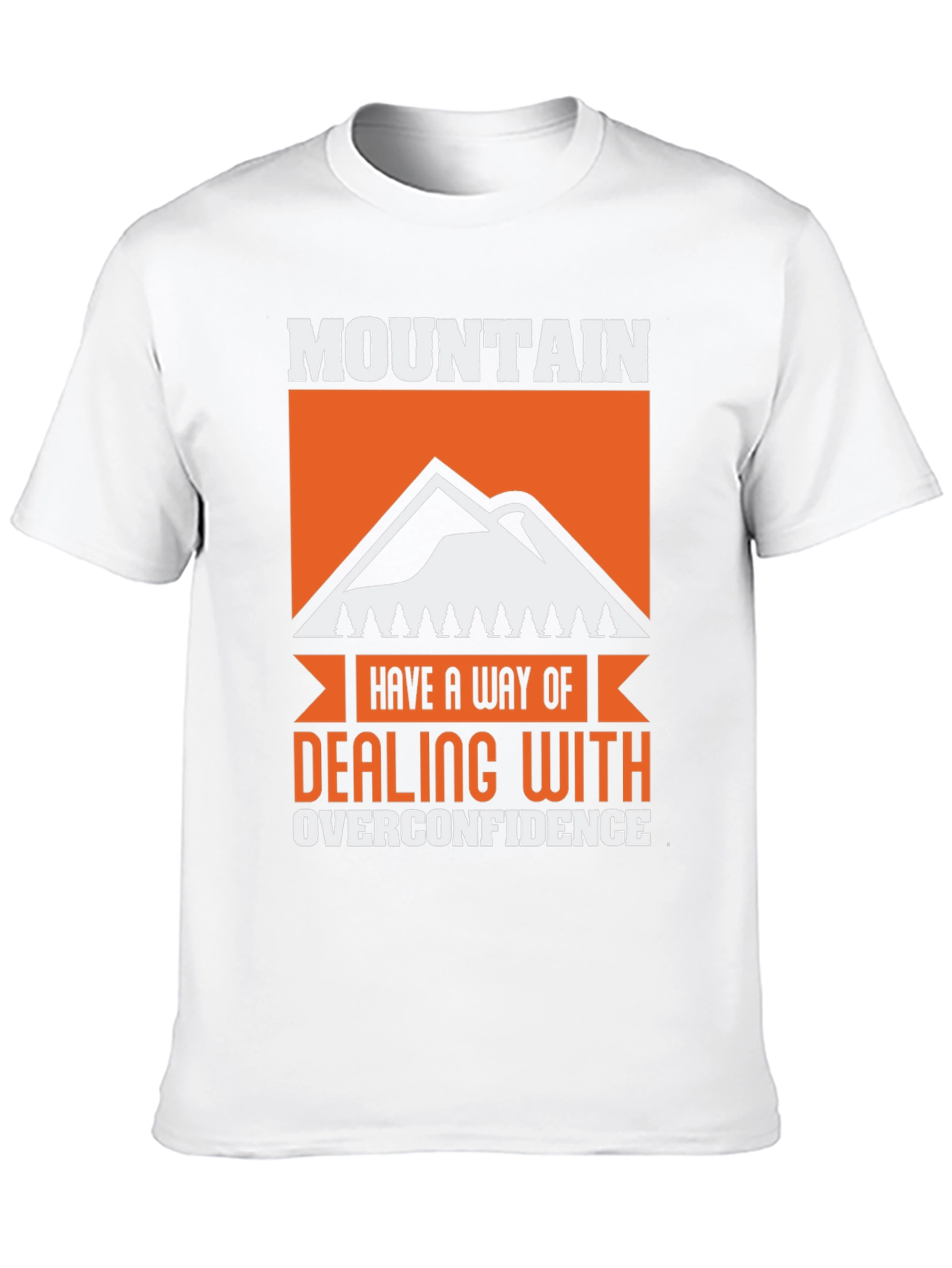 Mountain Overconfidence Graphic Tee - Black Cotton Blend