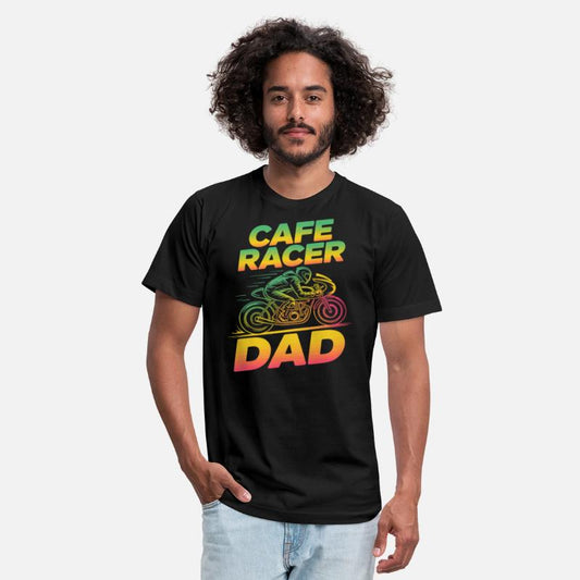 Cafe Racer Dad Vintage Motorcycle Neon Retro Biker
