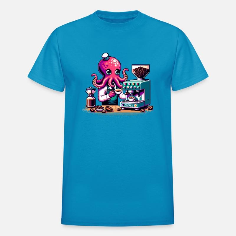 Caffeine Tentacles: The Octo-Barista Retro Coffee