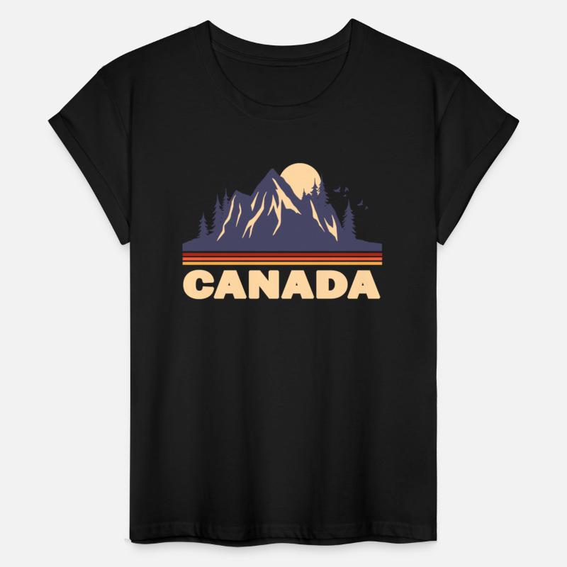 Canada mountains retro