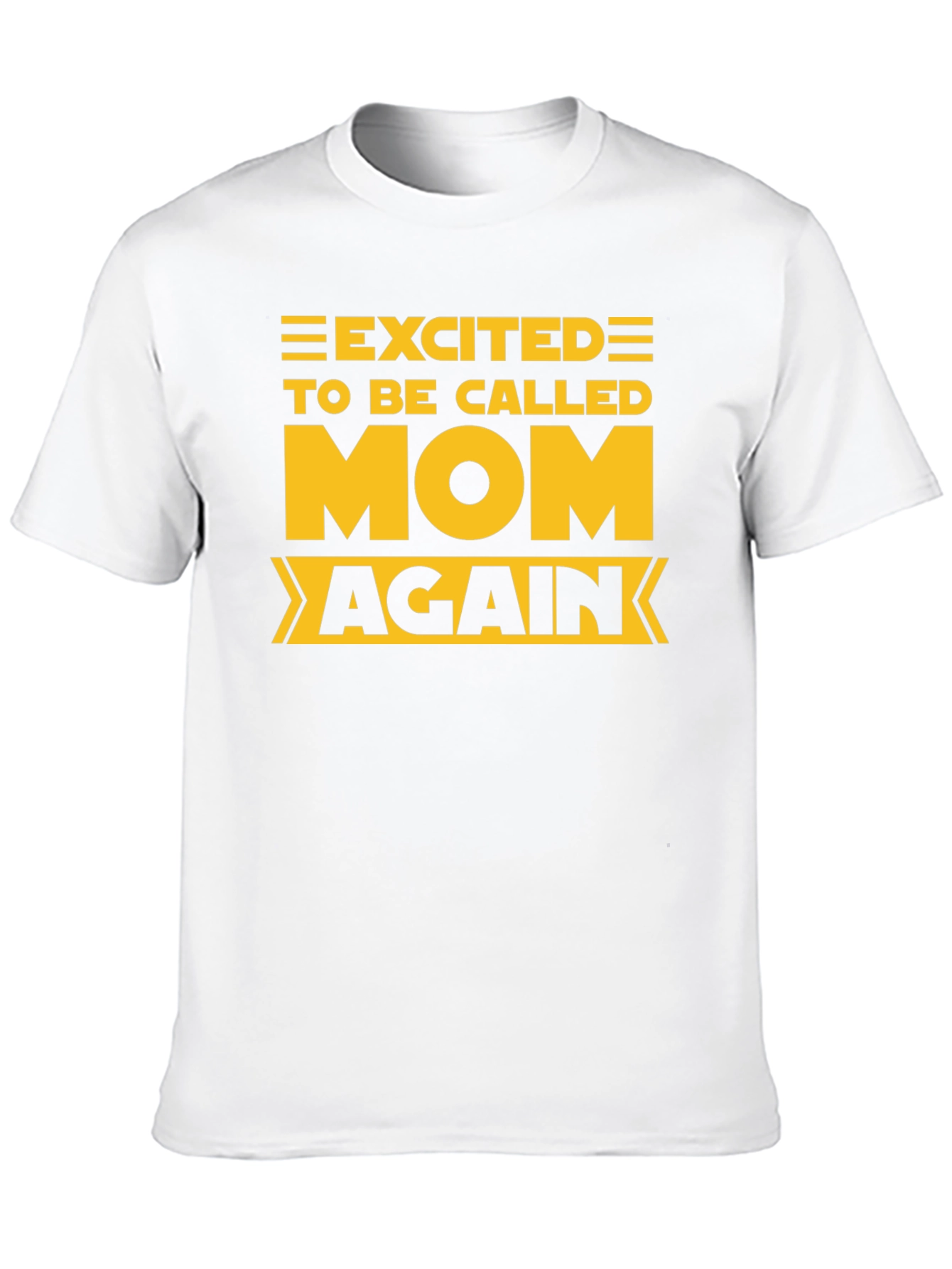 Excited to be Called Mom Again Black Tee