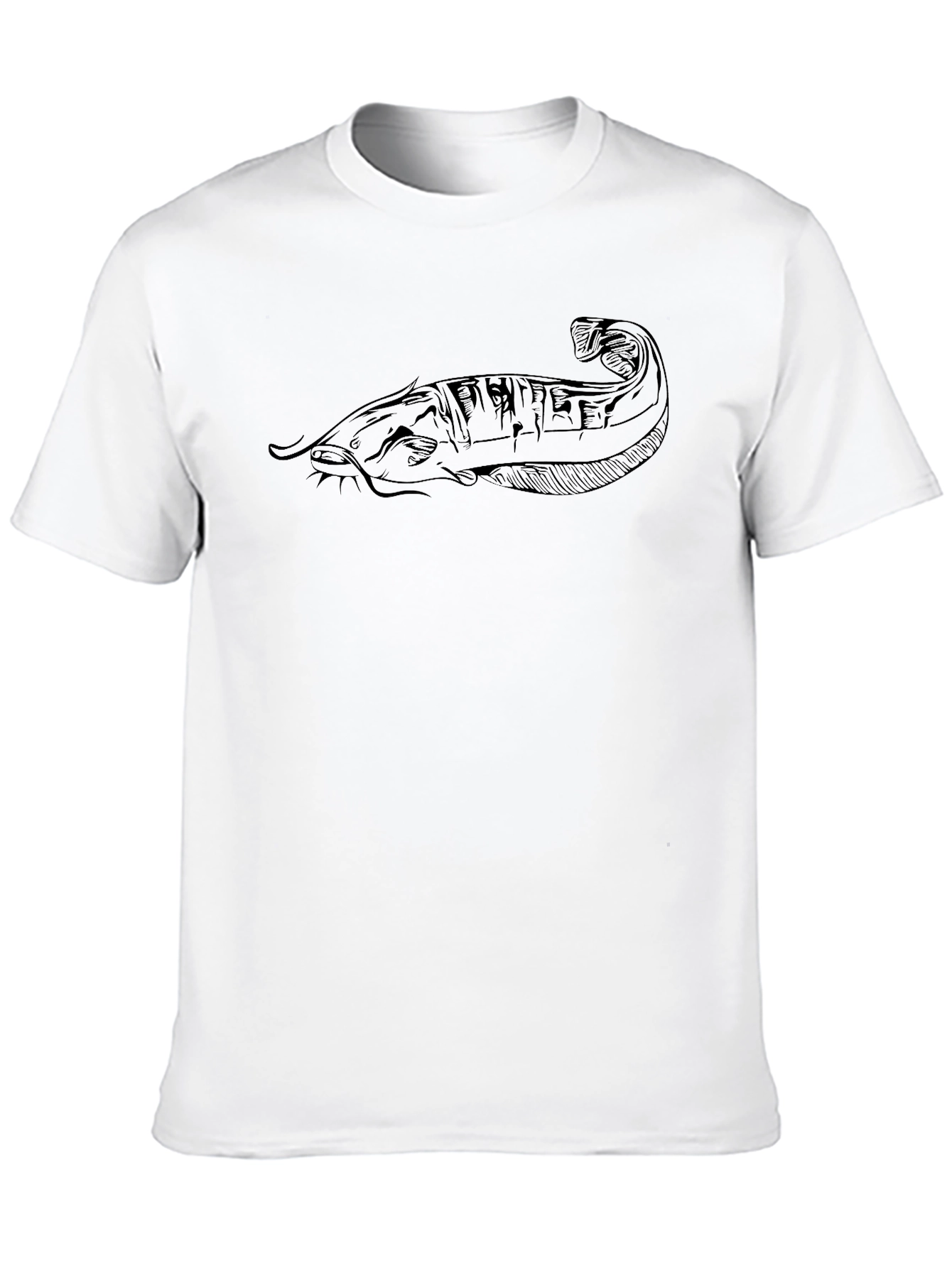 Black Catfish Graphic T-Shirt