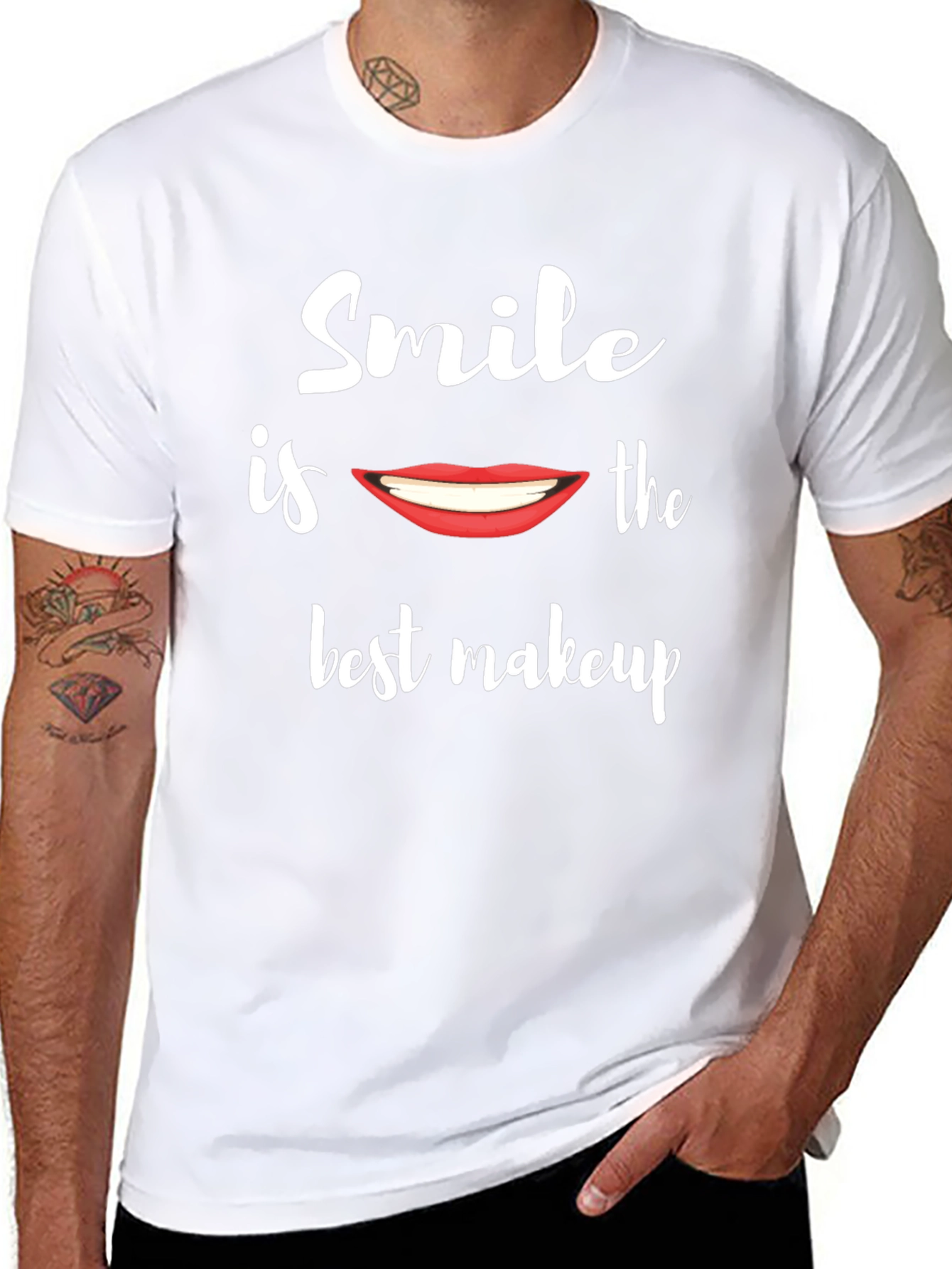 Smile is the Best Makeup Graphic Tee