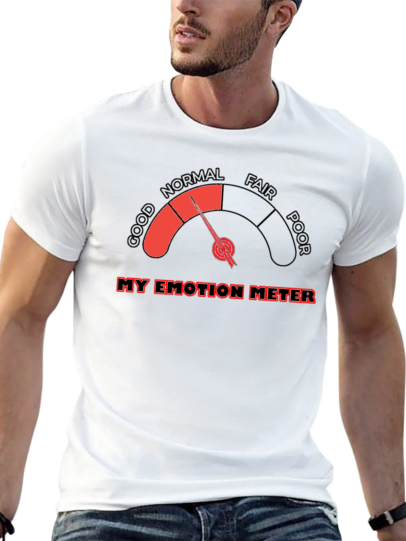 Emotion Meter T-Shirt - Gauge Your Feelings!