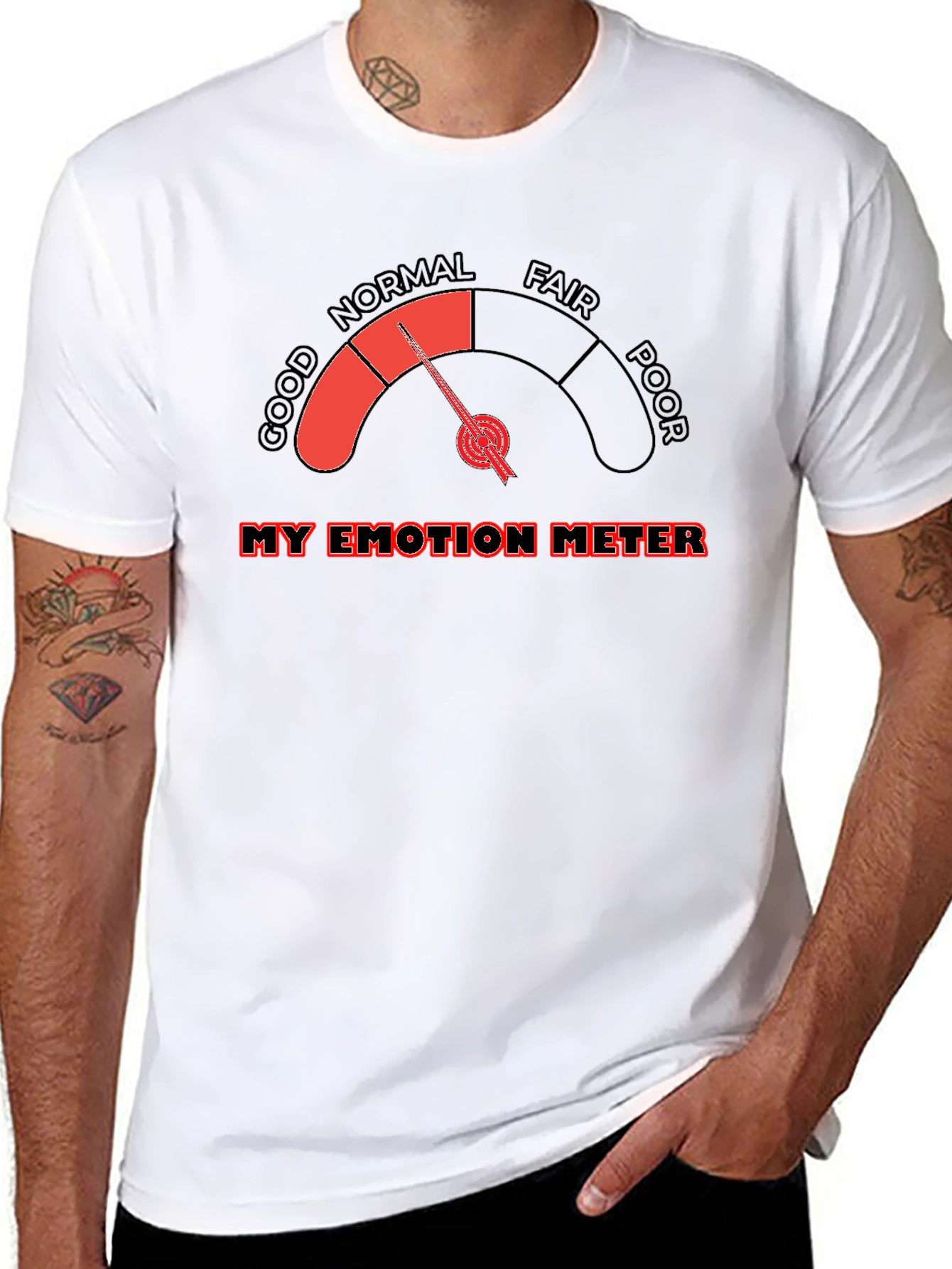 Emotion Meter T-Shirt - Gauge Your Feelings!