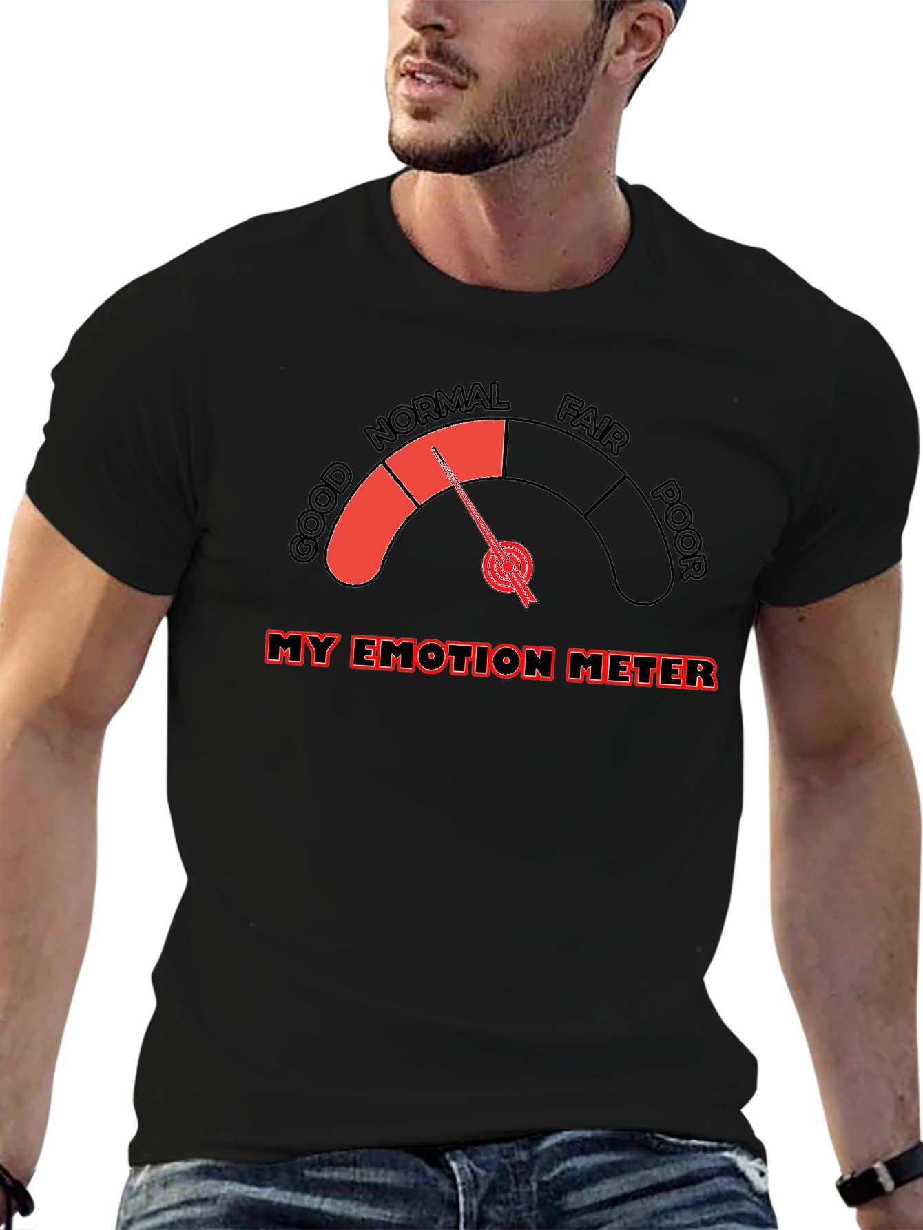 Emotion Meter T-Shirt - Gauge Your Feelings!
