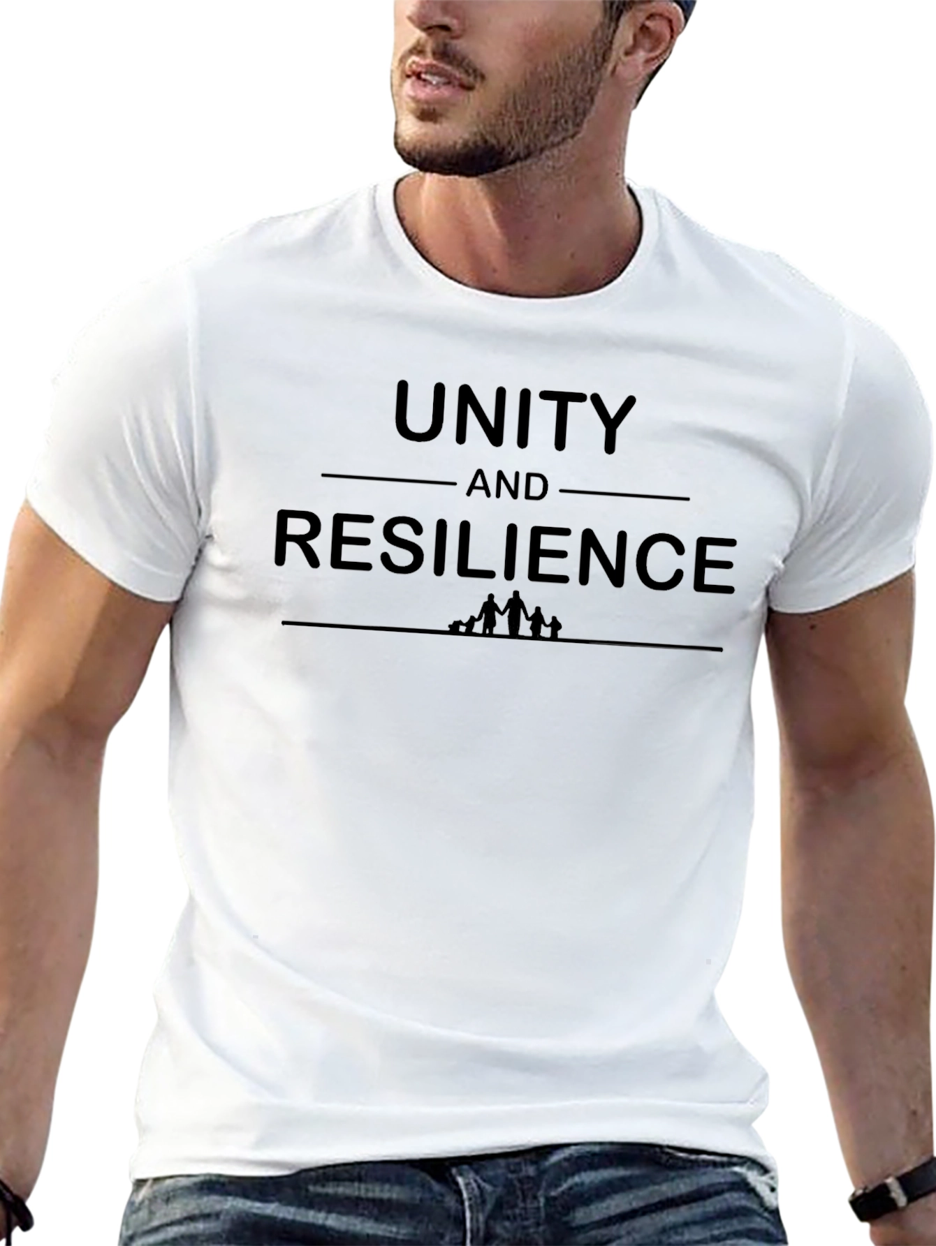 Unity & Resilience Graphic Tee - Black