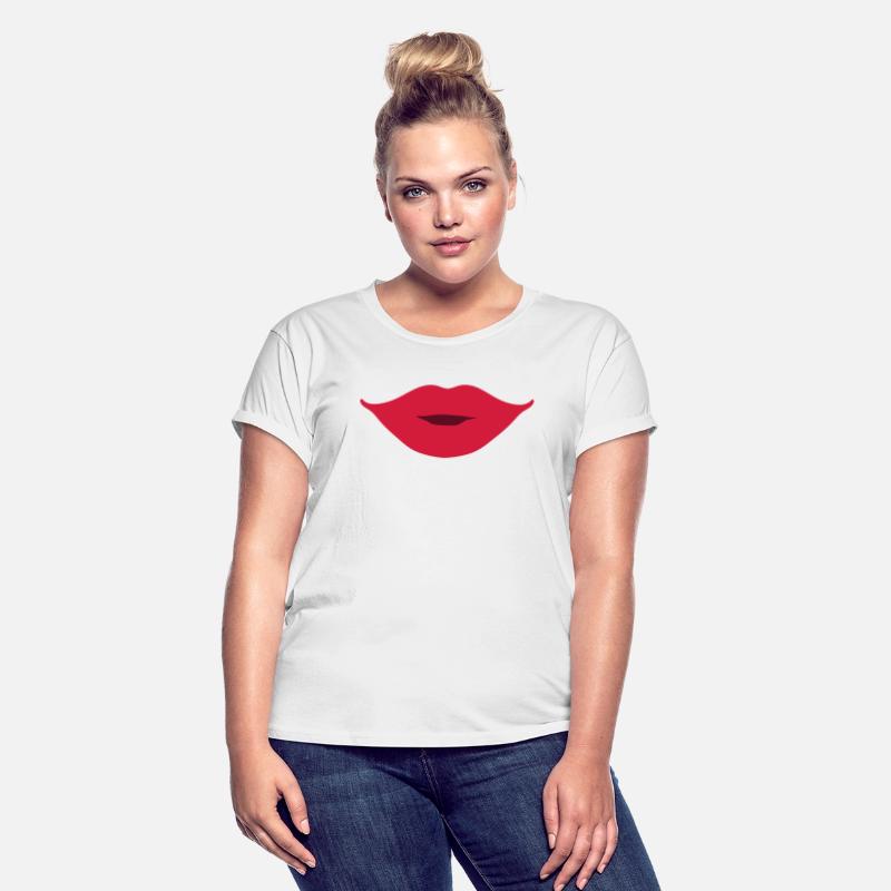 Cheeky smile female mouth