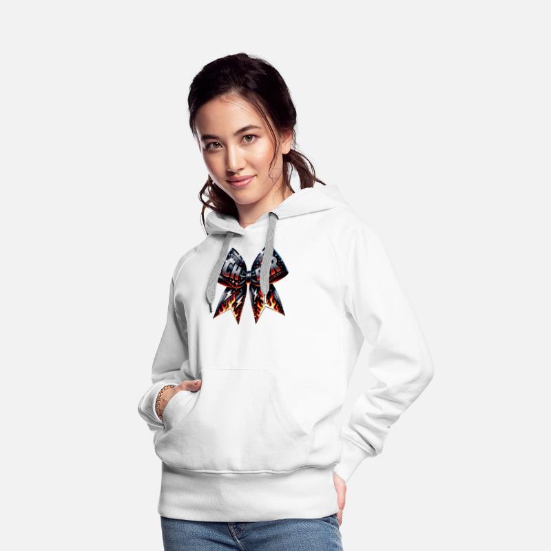 Cheer Badge with Flames and Lightning