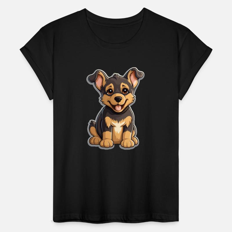 Cheerful German Shepherd Puppy