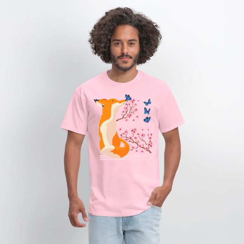 Cherry Blossom Shirt, Fox Japanese Cherry Blossom