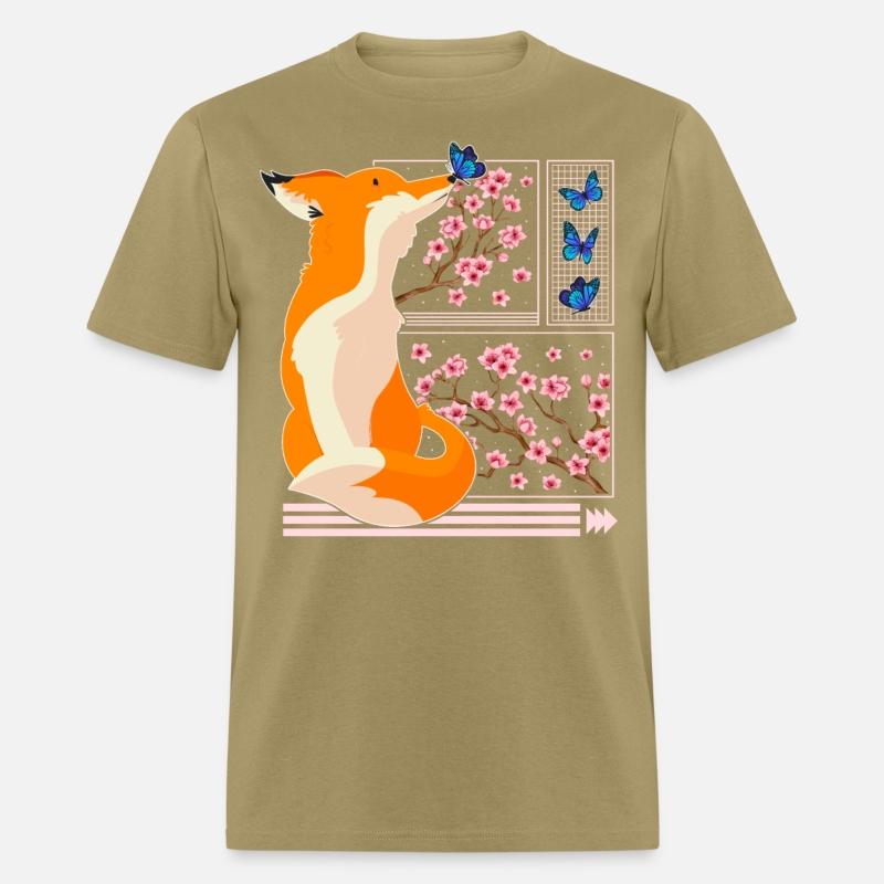Cherry Blossom Shirt, Fox Japanese Cherry Blossom